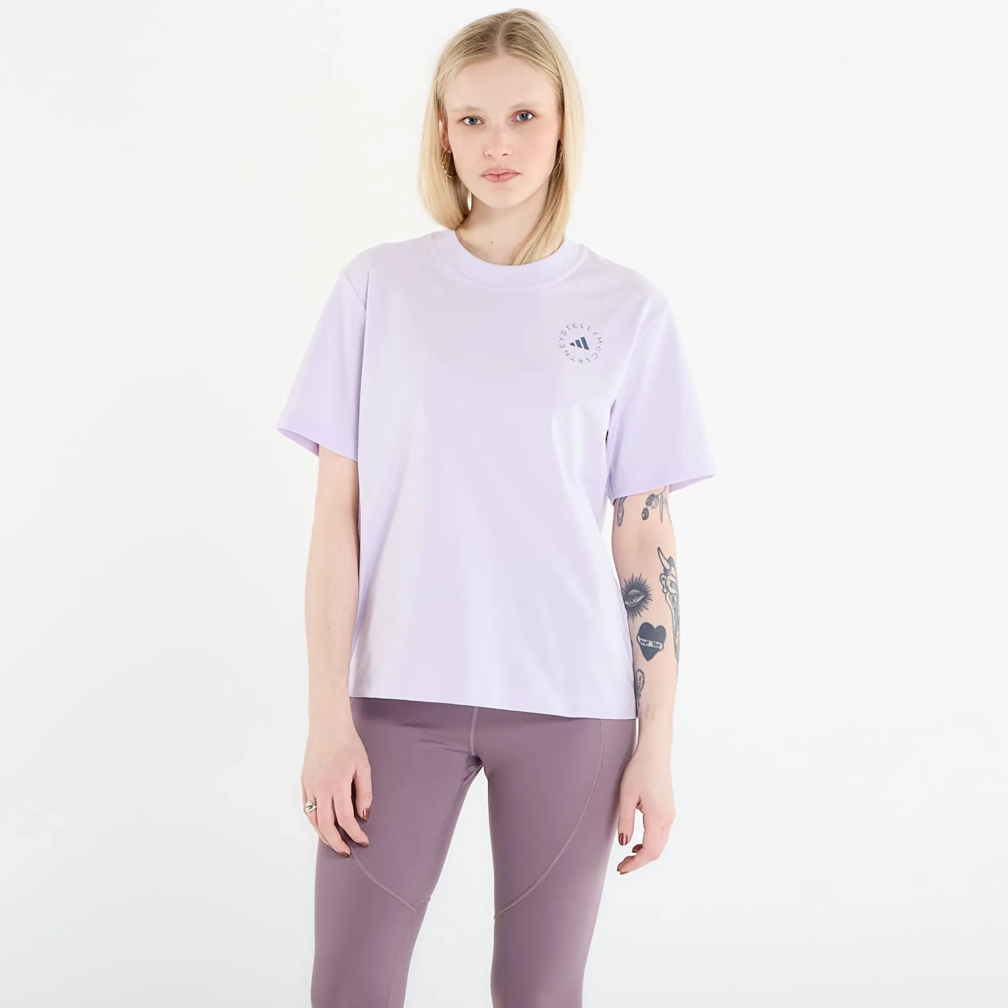 T-Shirt Adidas X Stella Mccartney Regl Tee Purple Tint S