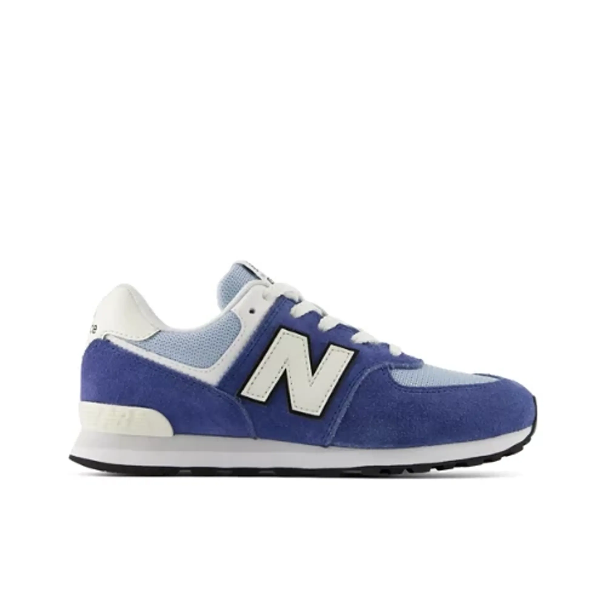 New Balance Kids 574 Lace in Blue Leather