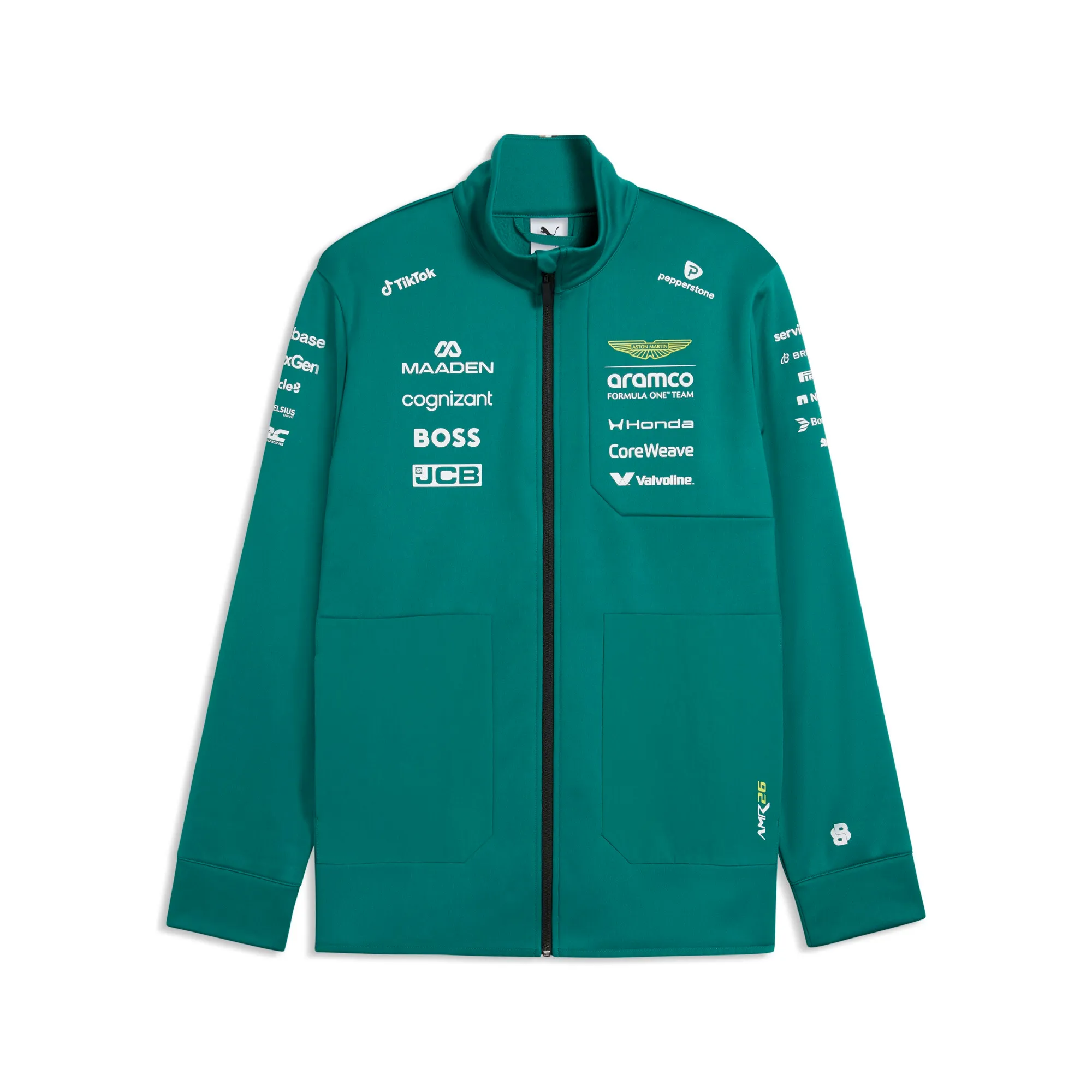 PUMA x ASTON MARTIN ARAMCO F1Â® TEAM Replica Jacket Unisex in Green | Size Large