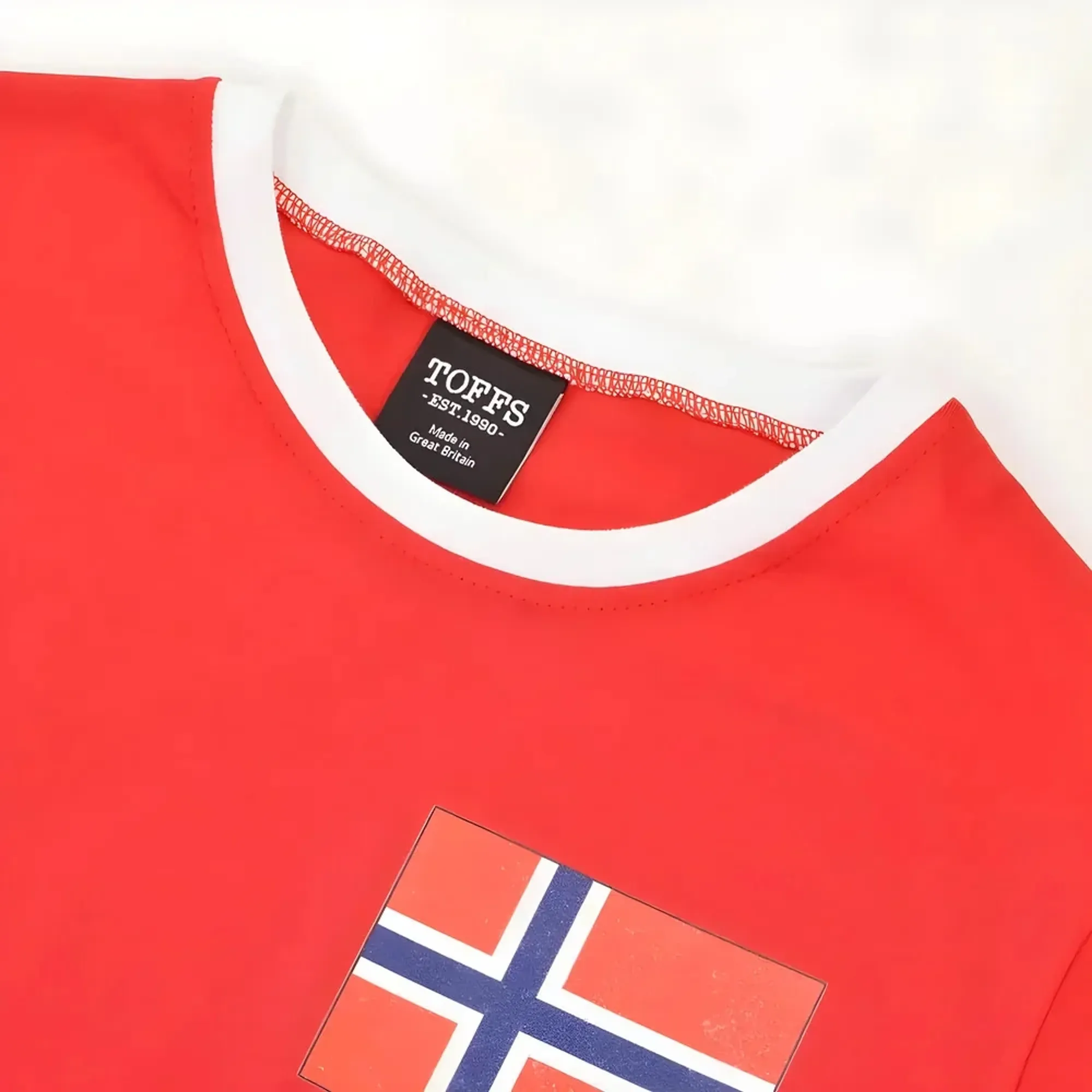 Norway 12th Man T-Shirt - Red/White Ringer