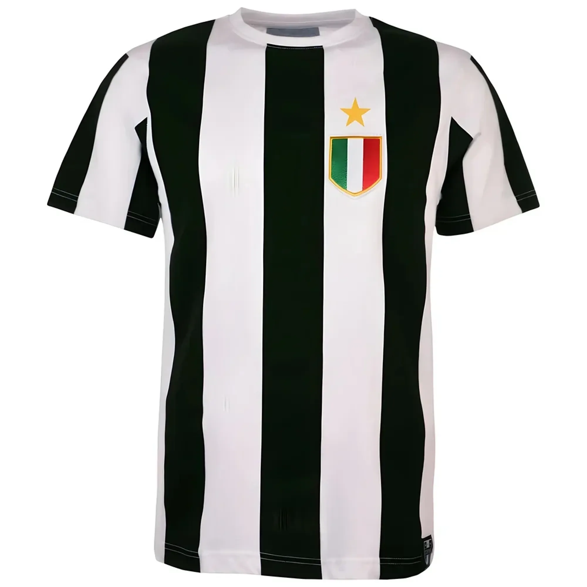 Juventus 12th Man T-Shirt - Black/White Stripe