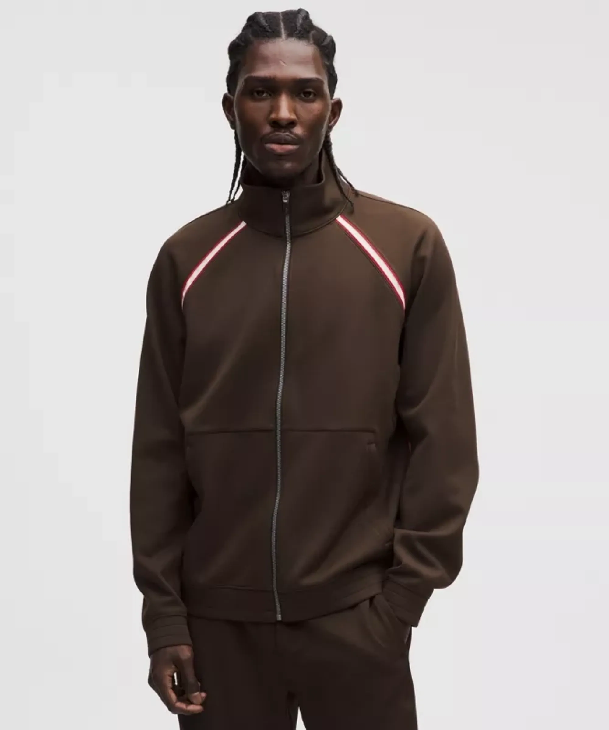 lululemon – Men's Pace Breaker Track Jacket Knit – Color Brown – Size Large