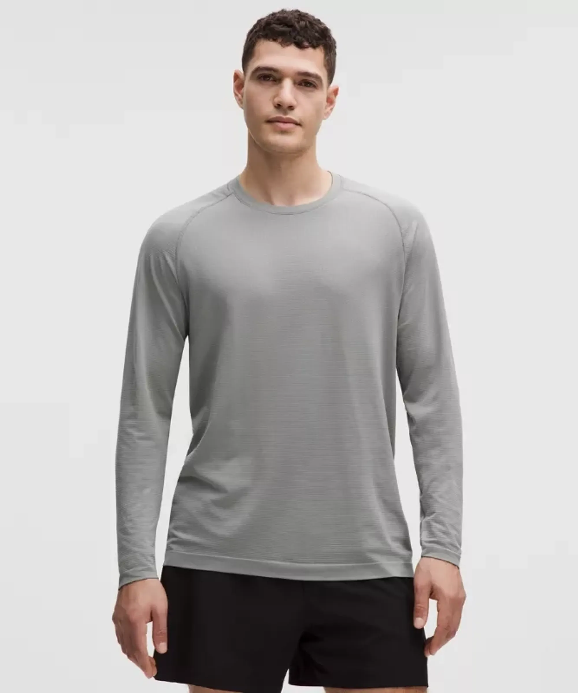 lululemon – Men's Metal Vent Tech Long-Sleeve Shirt – Color Grey – Size Large