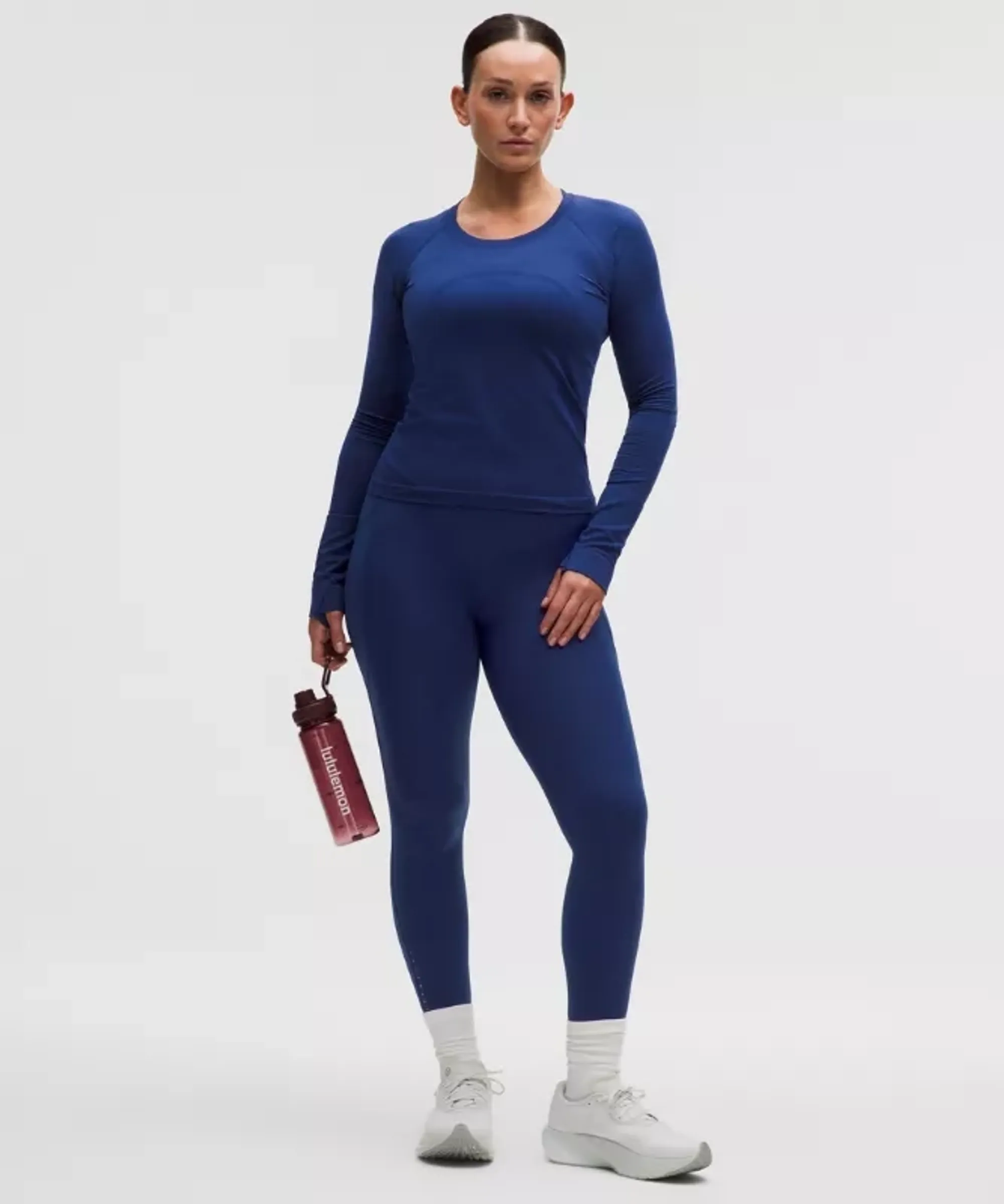 lululemon – Women's Fast and Free High-Rise Tight Leggings 5 Pocket – 25" – Color Blue – Size 10