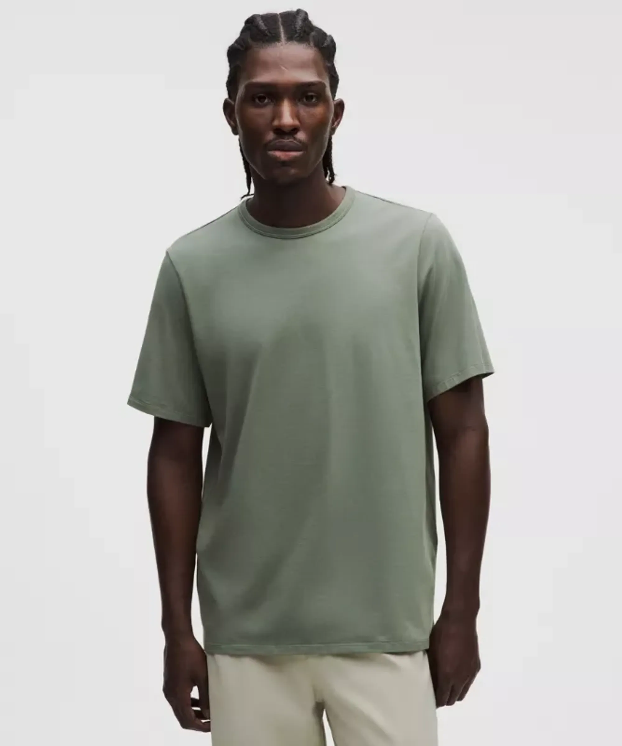 lululemon – Men's Organic Classic-Fit T-Shirt – Color Green/Pastel – Size Large