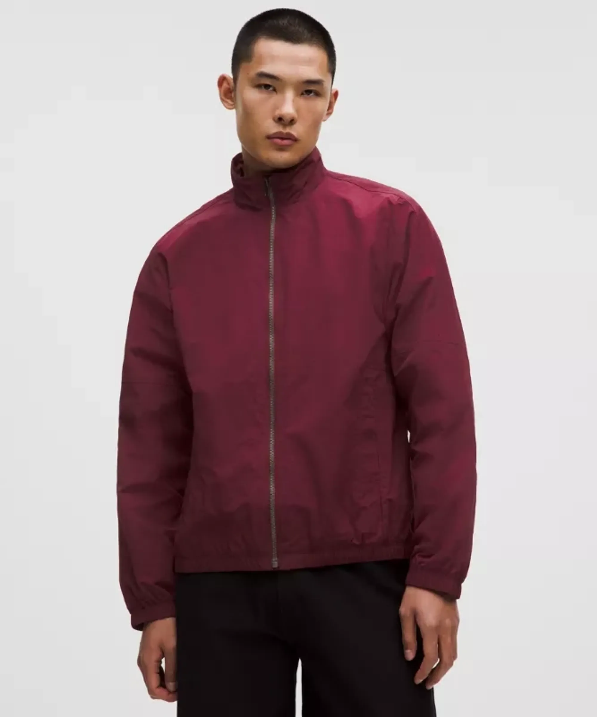 lululemon – Men's Nylon Windbreaker – Color Burgundy/Red – Size Large