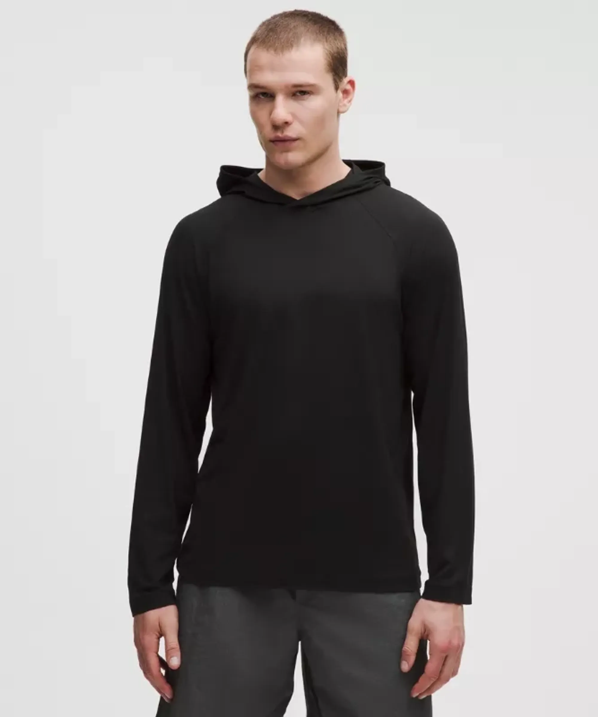 lululemon – Men's UV-Protective Hooded Long-Sleeve Shirt – Color Black – Size Large