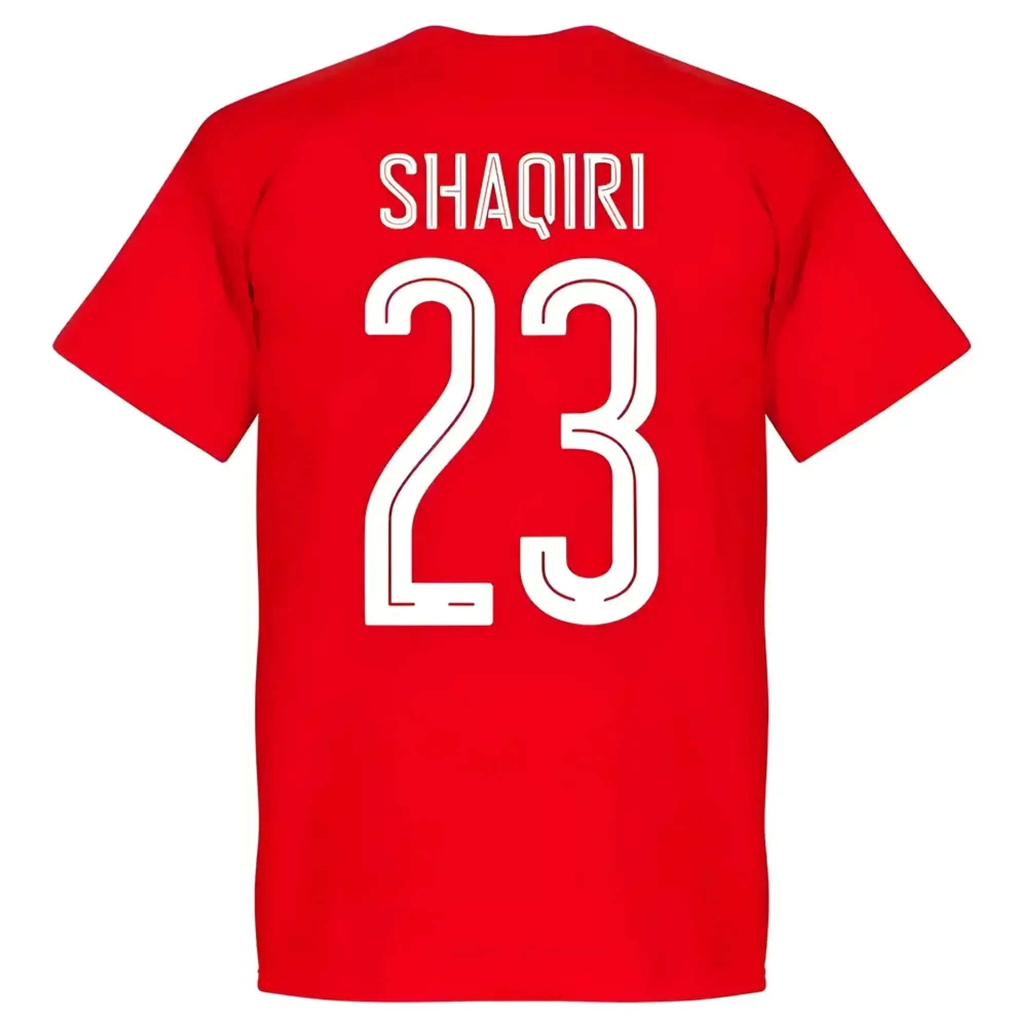 Switzerland Shaqiri Team T-Shirt - Red