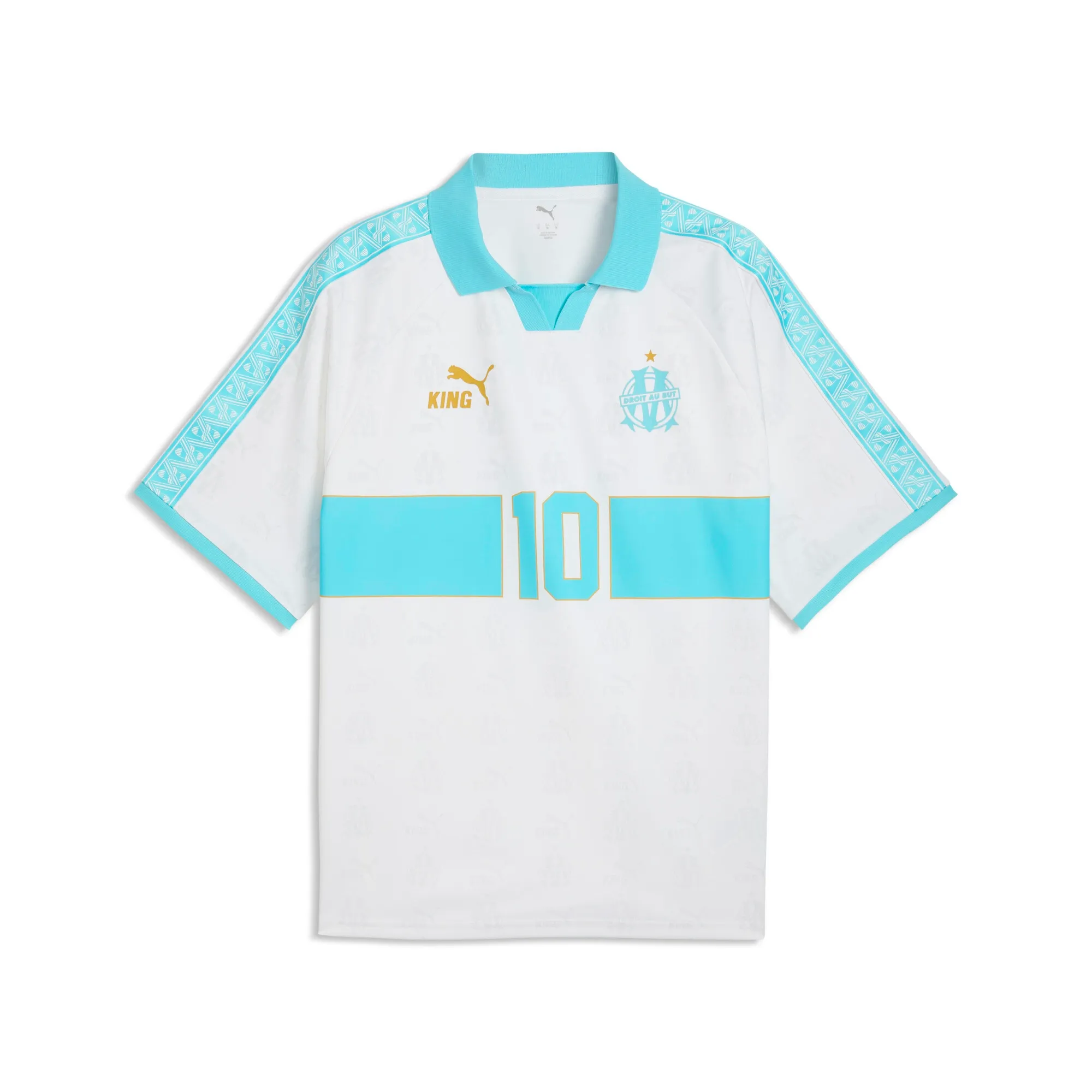 PUMA Olympique de Marseille KING Retro Jersey Men in White | Size 3XL