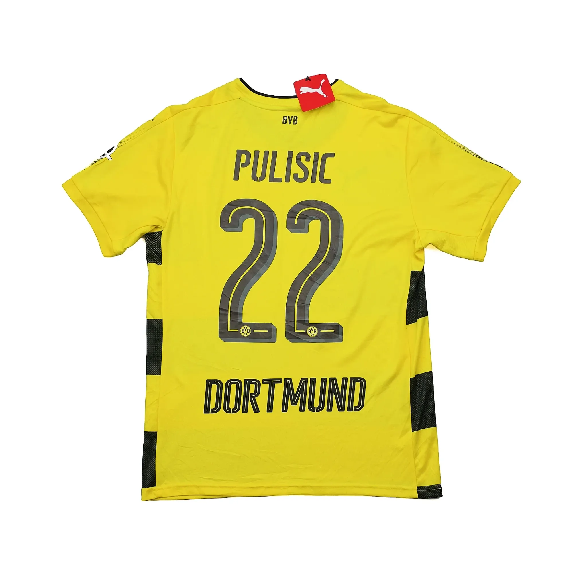 2017/18 Dortmund Pulisic #22 *BNWT* Home Shirt (M) Puma | Cult Kits