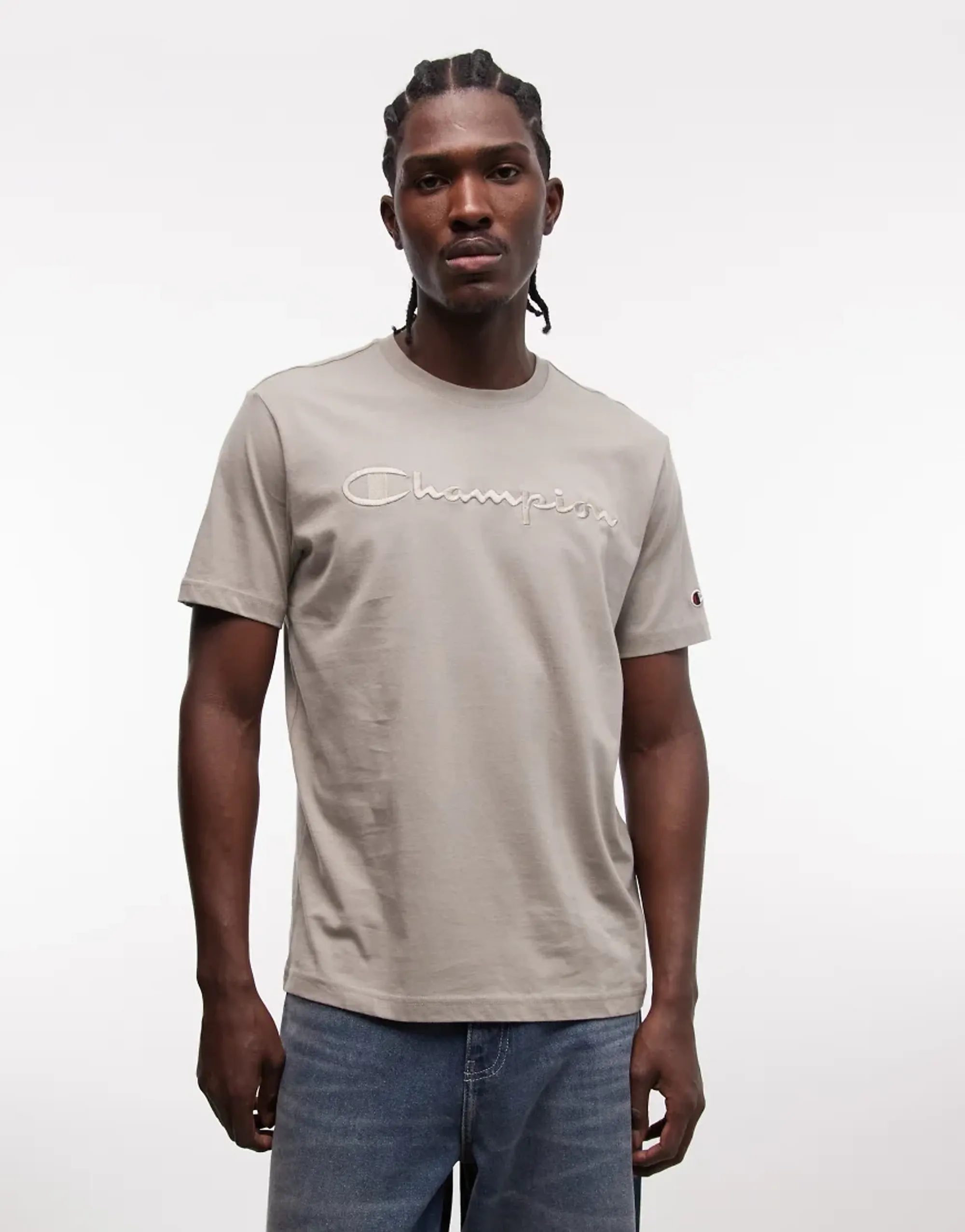 Champion Icons Tonal T-Shirt In Grey