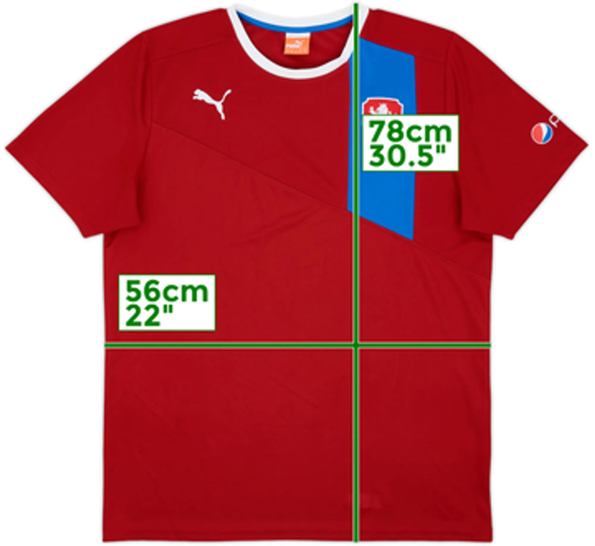 2012-13 Czech Republic Basic Home/Training Shirt - 8/10 - (XL)