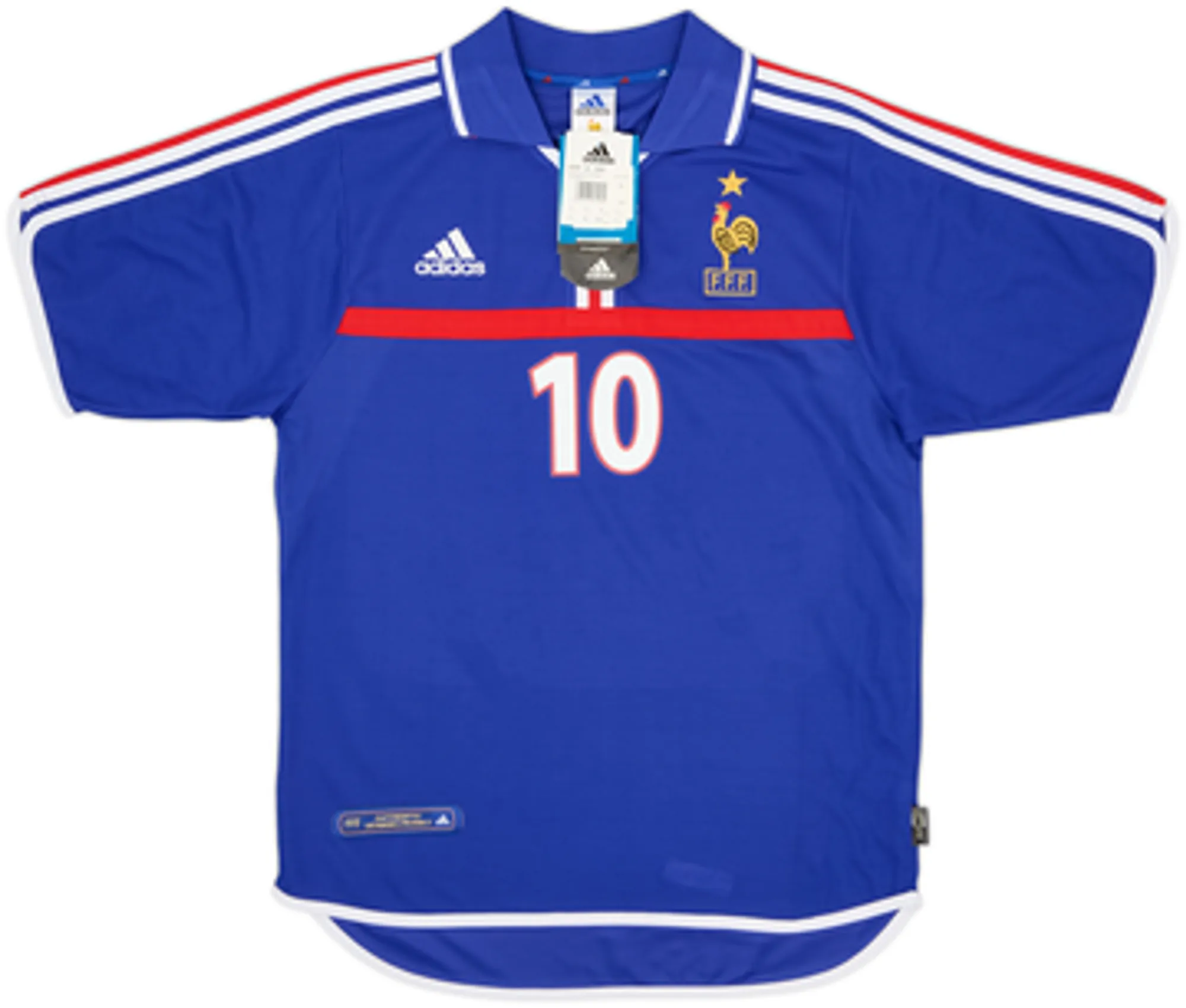2000-02 France Home Shirt Zidane #10 (S)