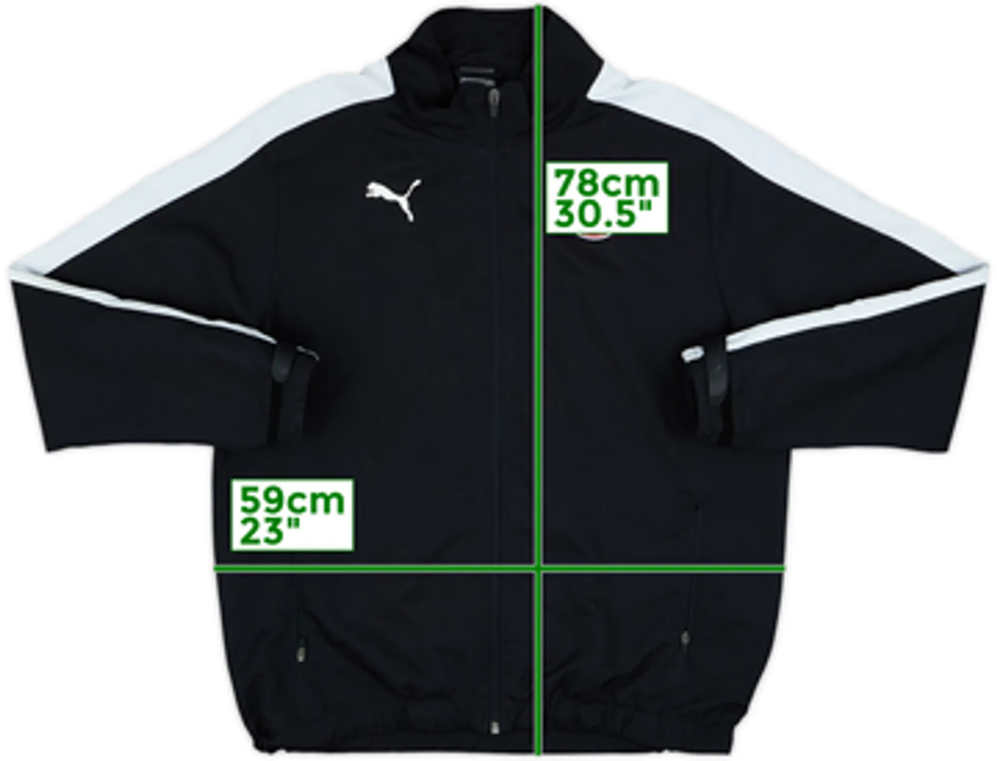 2015-16 Cliftonville Puma Track Jacket - 8/10 - (M)