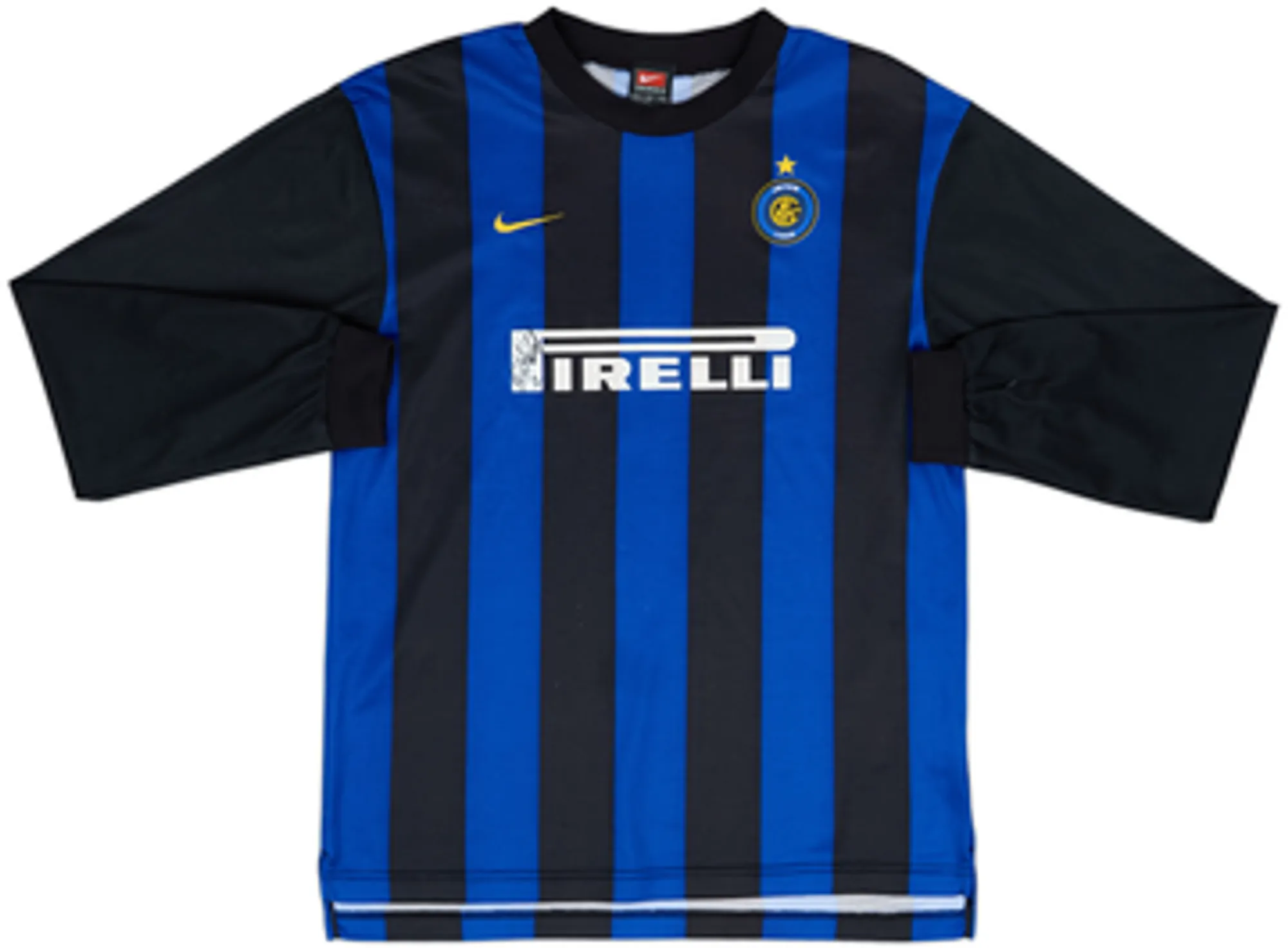 2000-01 Inter Milan Signed Basic Home L/S Shirt Ronaldo #9 - 5/10 - (XL.Boys)