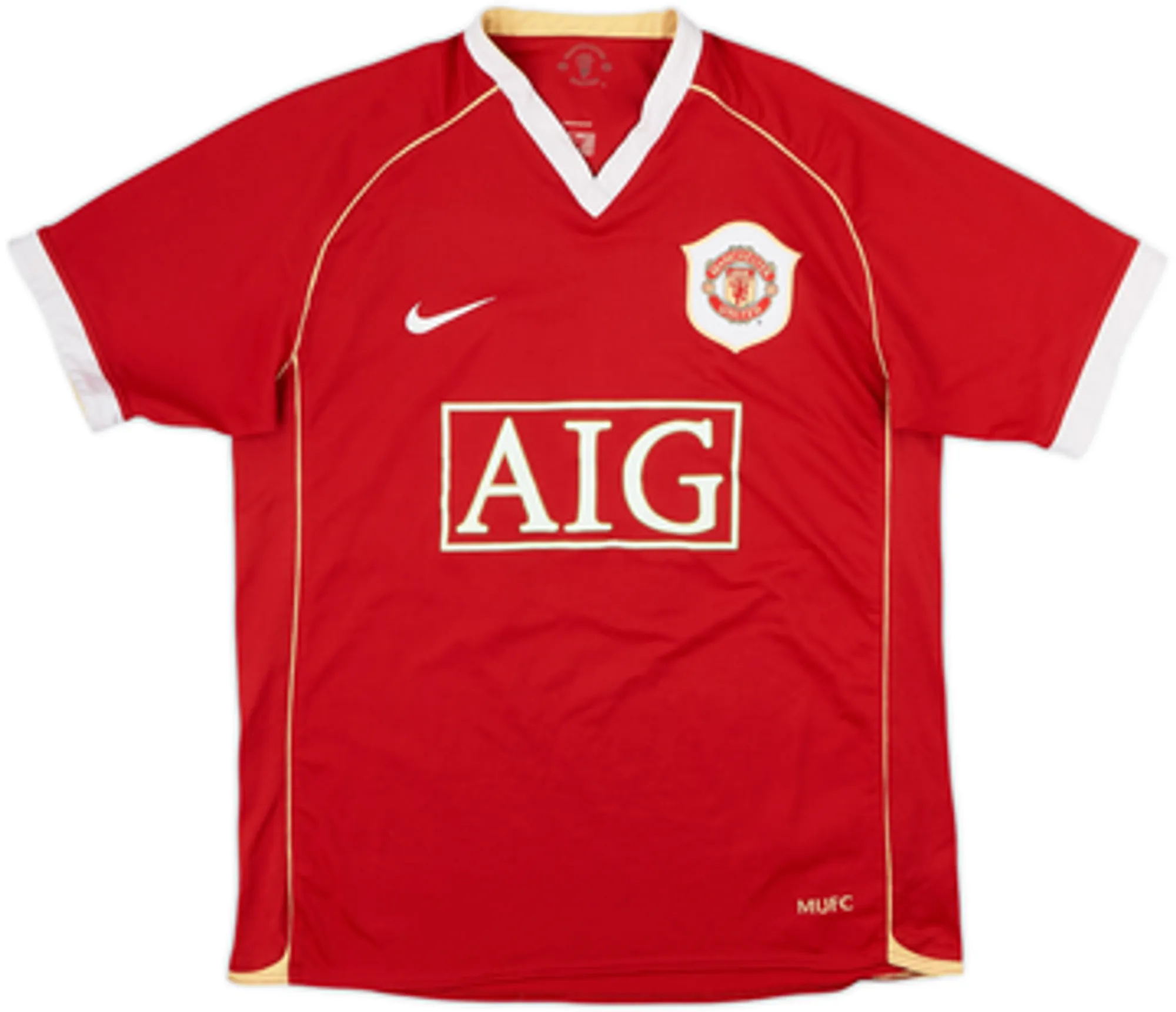 2006-07 Manchester United Home Shirt Smith #14 - 8/10 - (M)