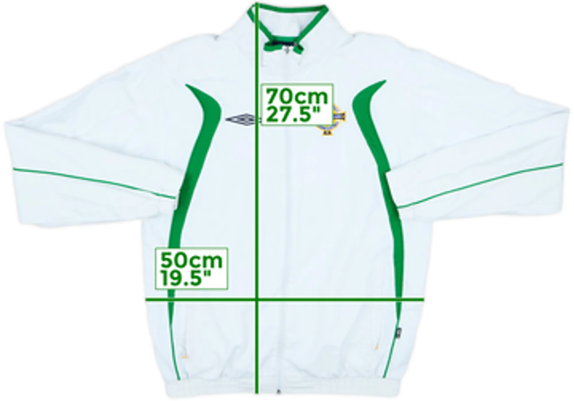 2004-06 Northern Ireland Umbro Track Jacket - 7/10 - (M)