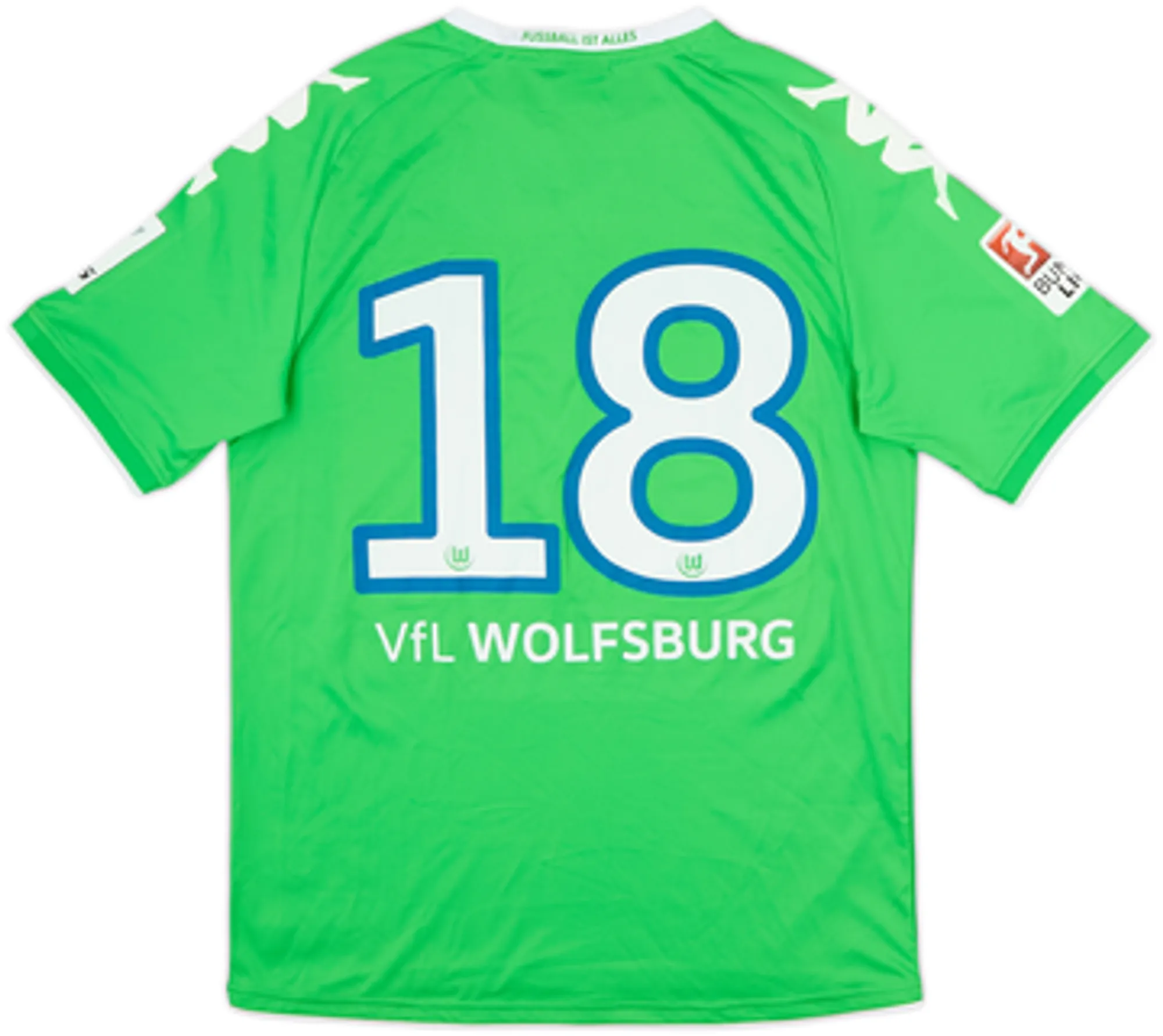 2015-16 Wolfsburg Away Shirt #18 - 8/10 - (M)