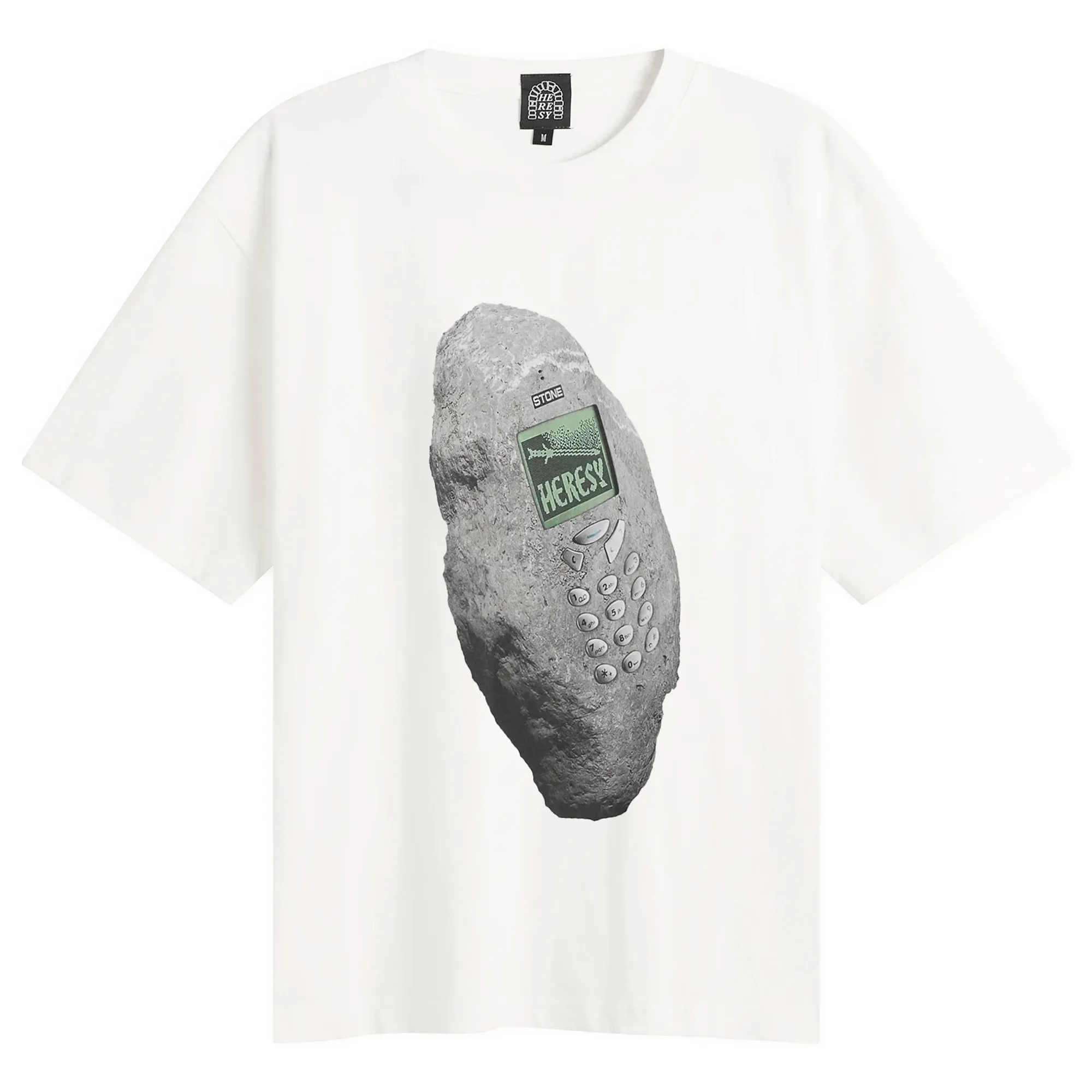 Heresy Men's Stone Phone T-Shirt Ecru