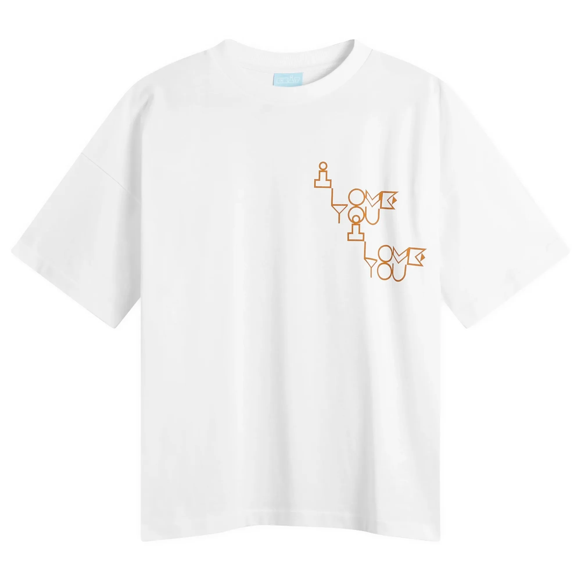 EBIT Men's I Love you T-Shirt White