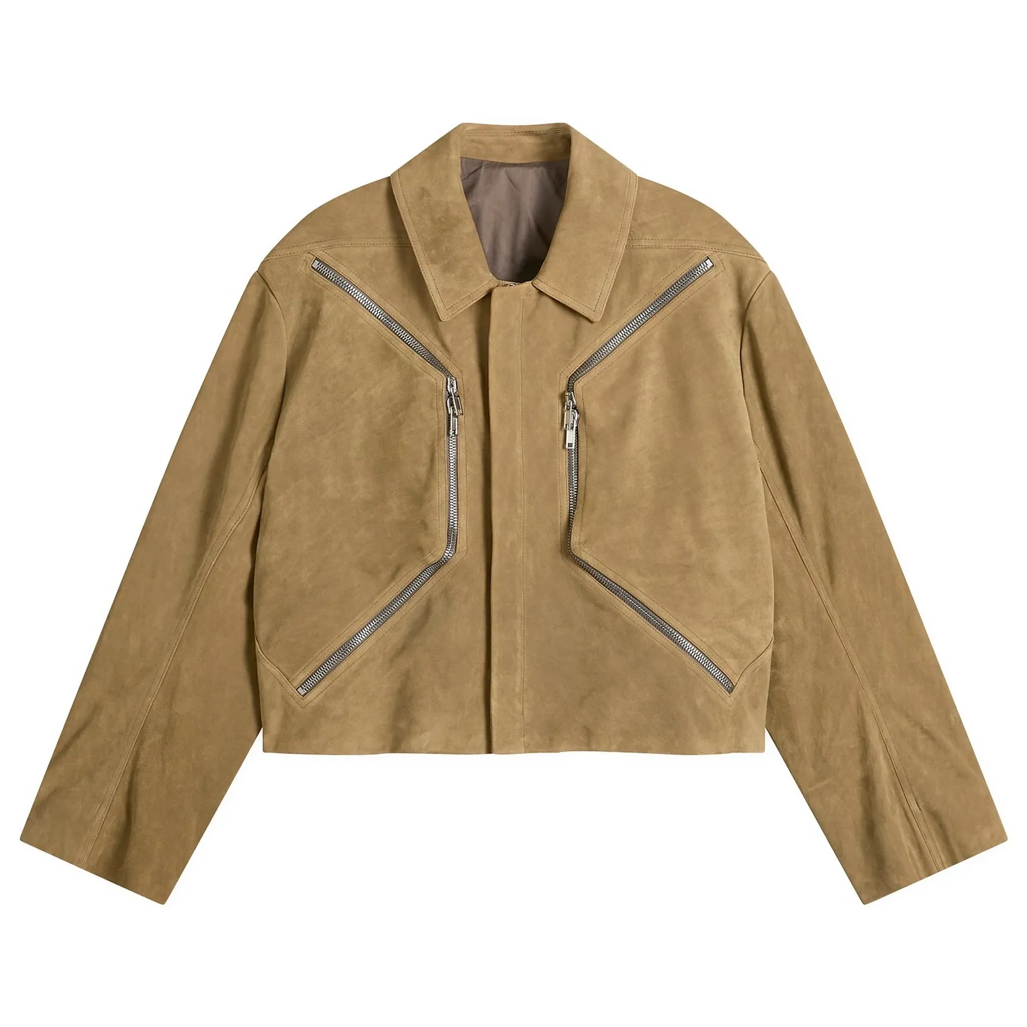 Rick Owens Women's Heizer Mac Jacket Sumi Brown