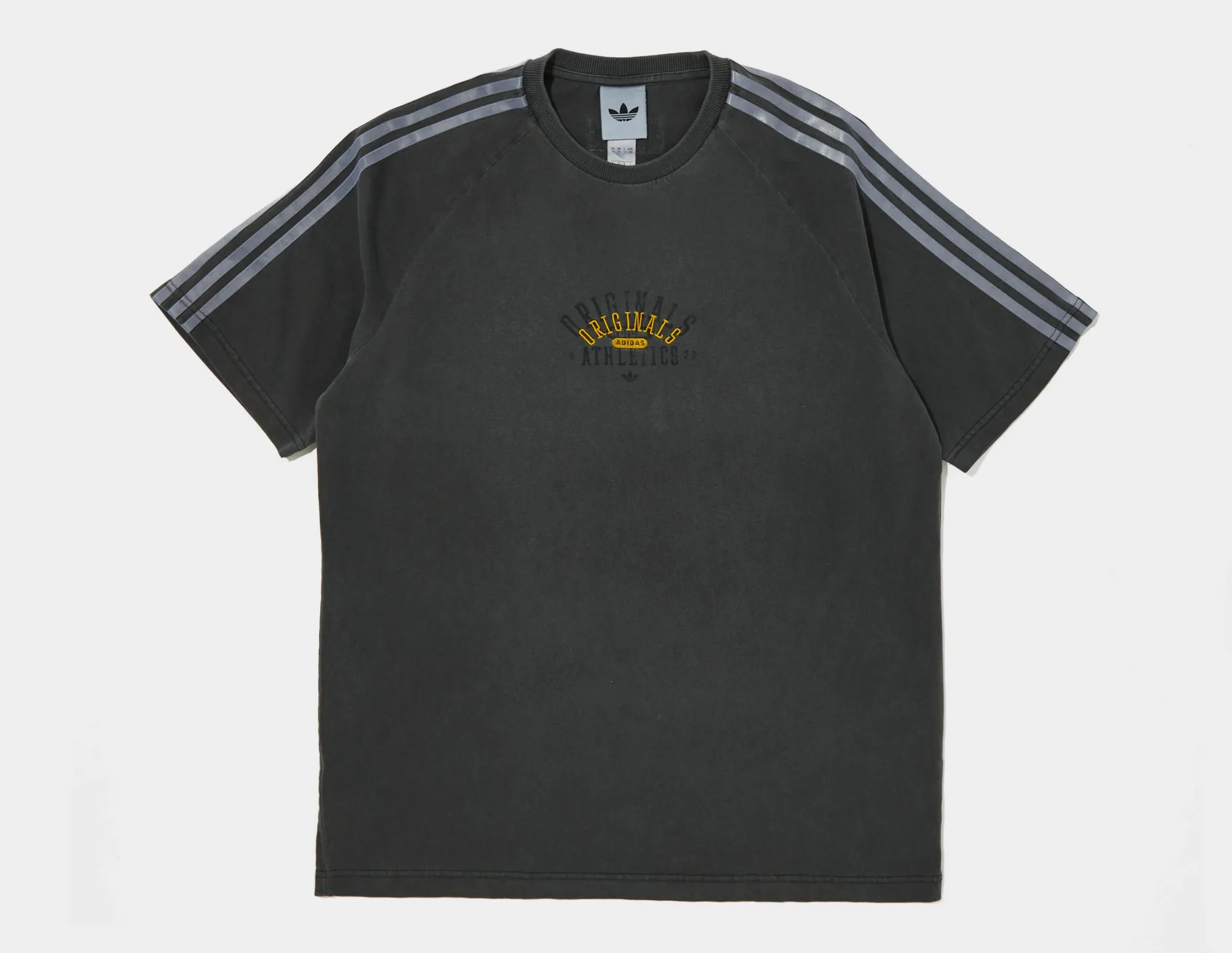 adidas Originals Athletics Ringer T-Shirt, Grey