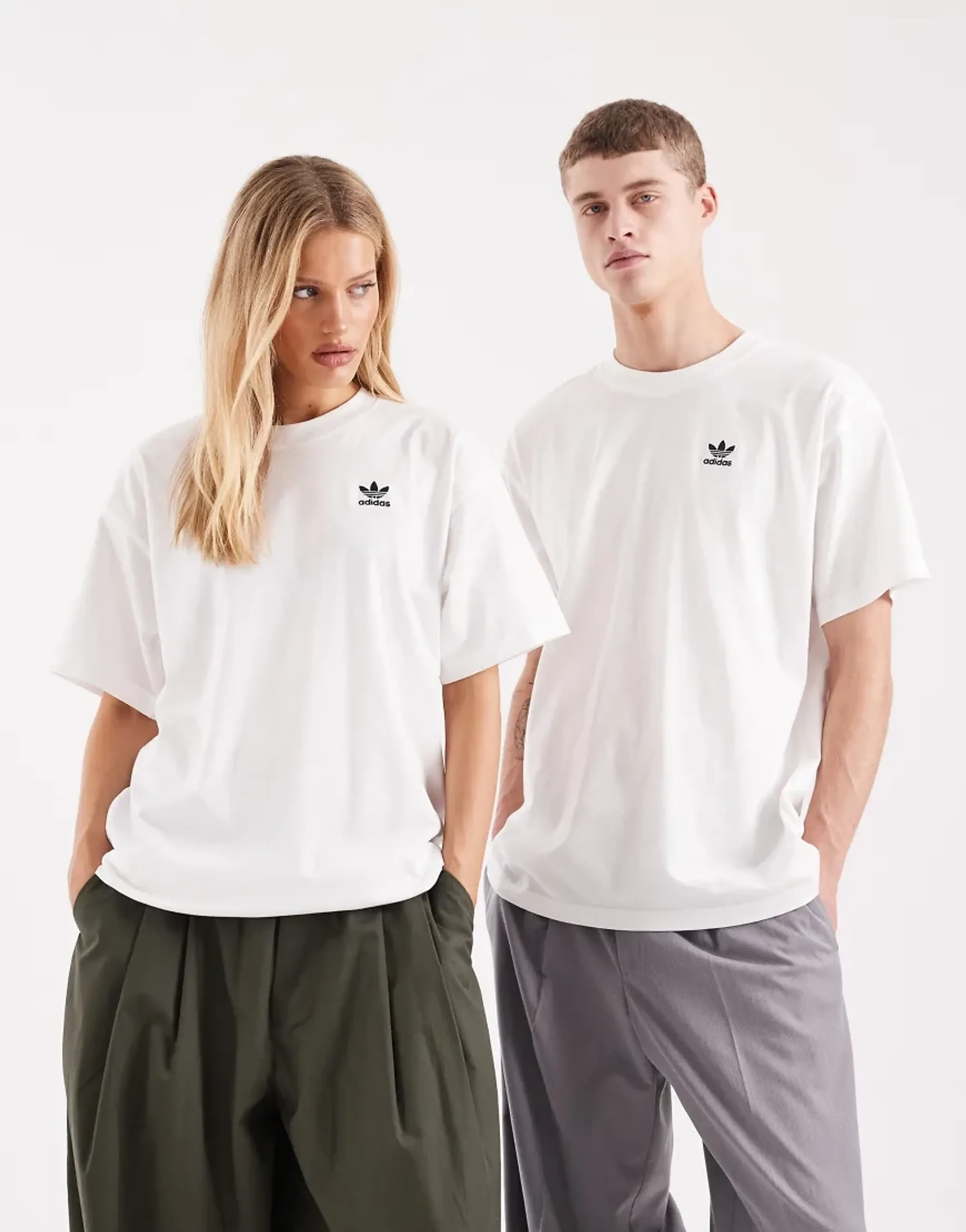 Adidas Originals Essential Oversized T-Shirt In White