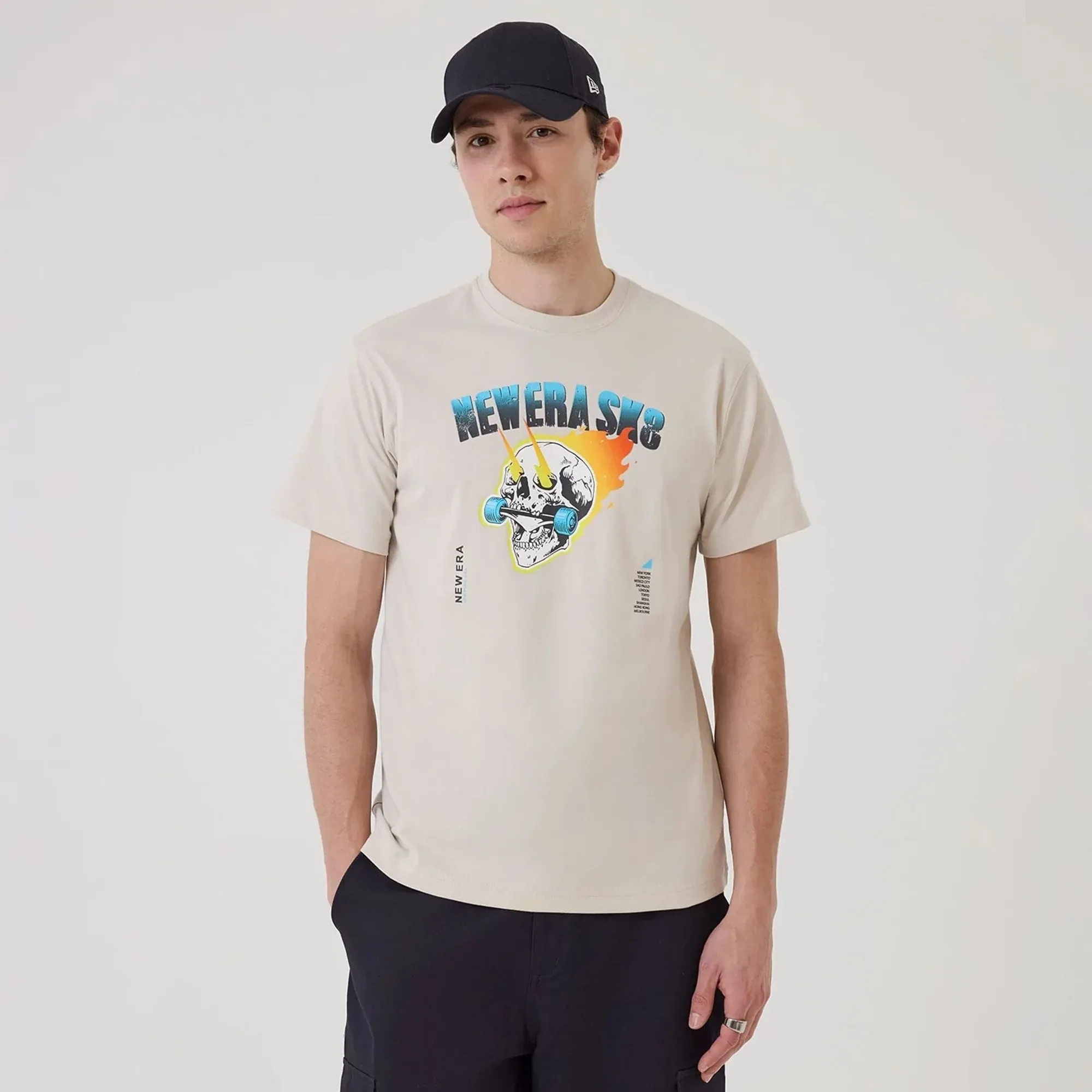 New Era SK8 Graphic Cream T-Shirt adult unisex