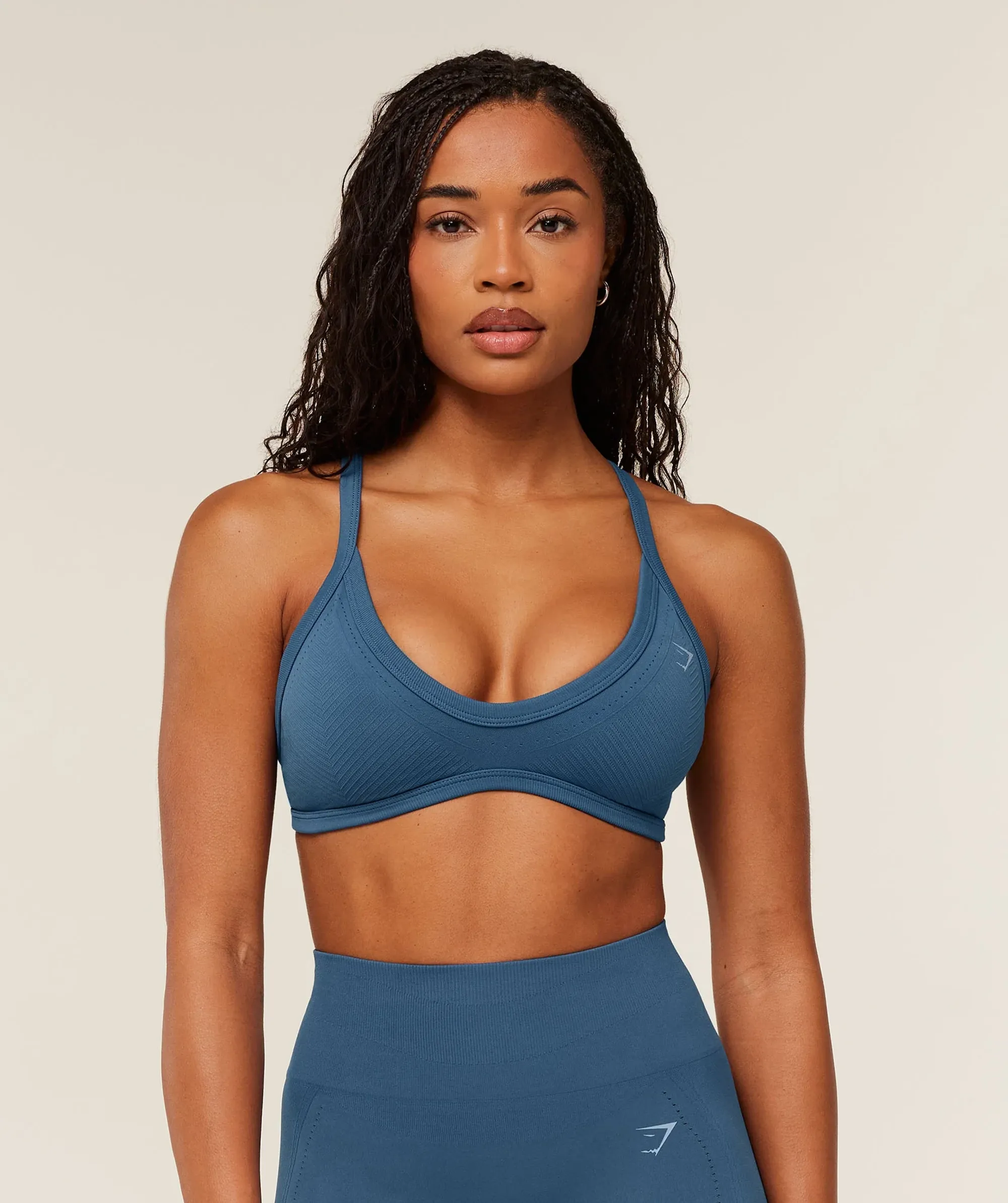 Gymshark Energise Seamless Sports Bra - Compound Blue