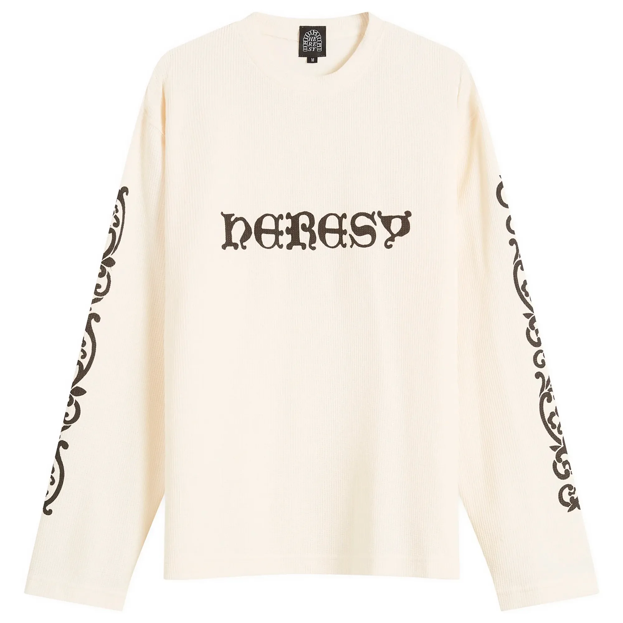 Heresy Men's Wrought Long Sleeve Waffle T-Shirt Ecru