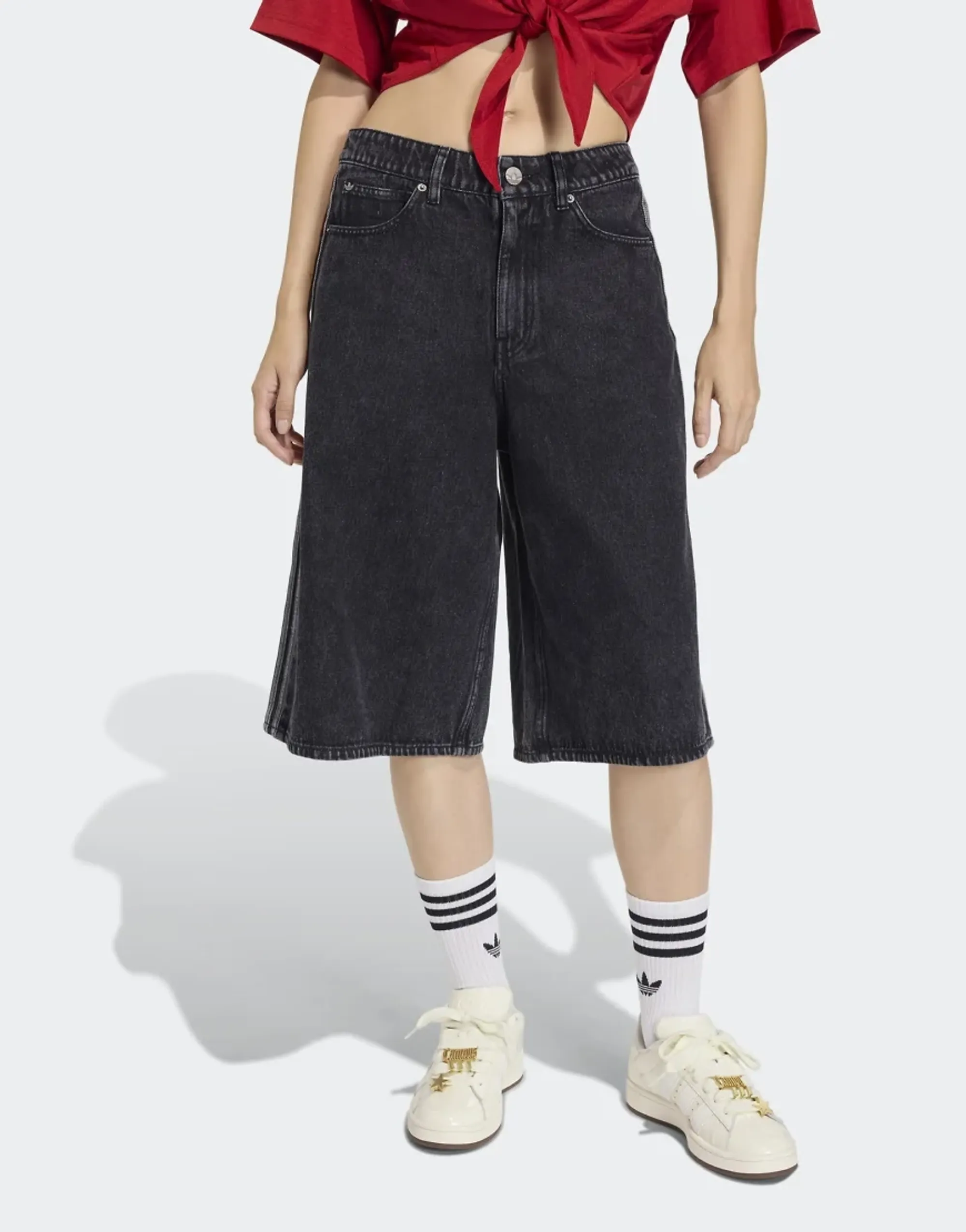 Adidas Originals Firebird Jorts Denim Shorts