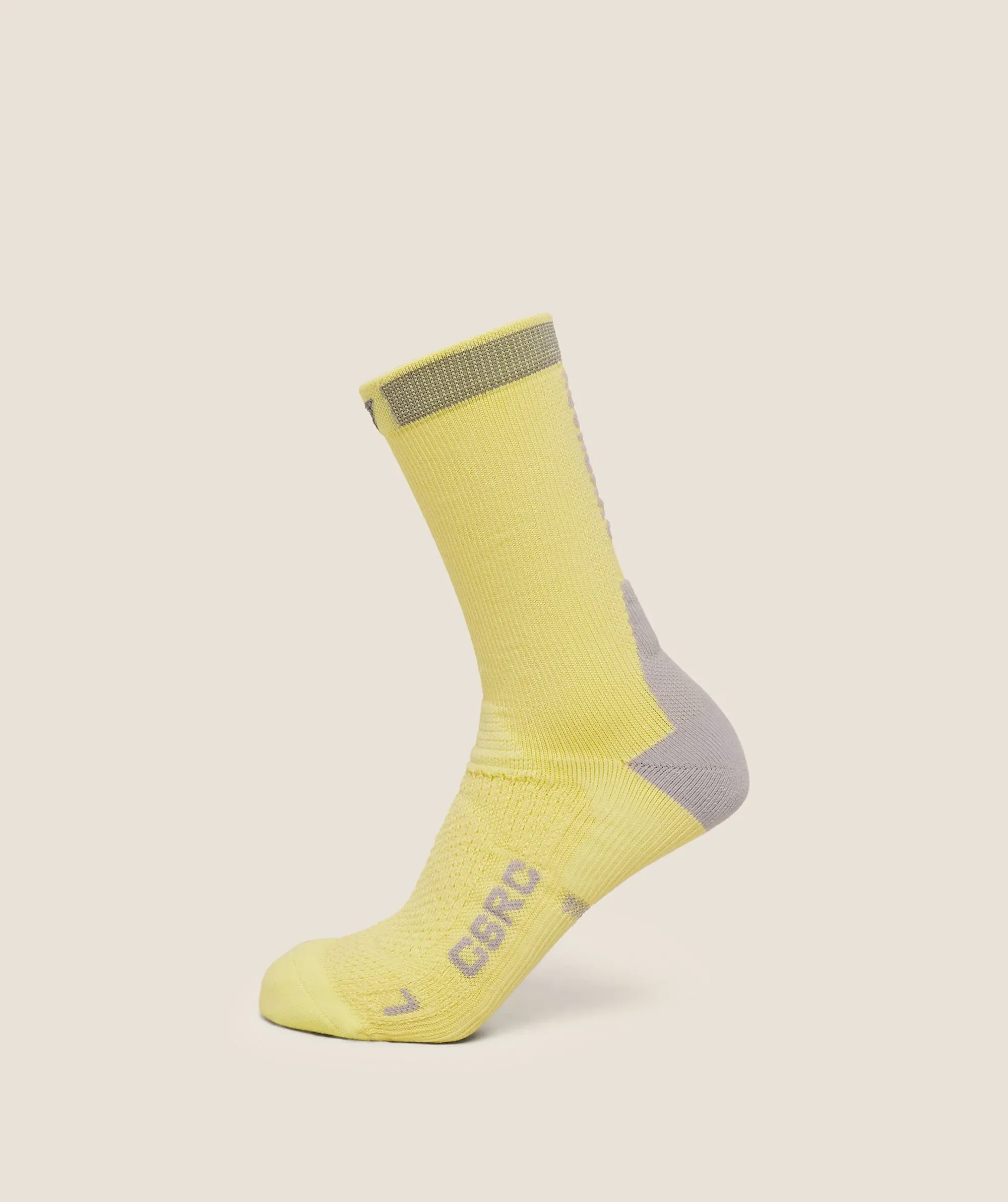Gymshark Running Elite Crew Sock Single - Sorbet Yellow