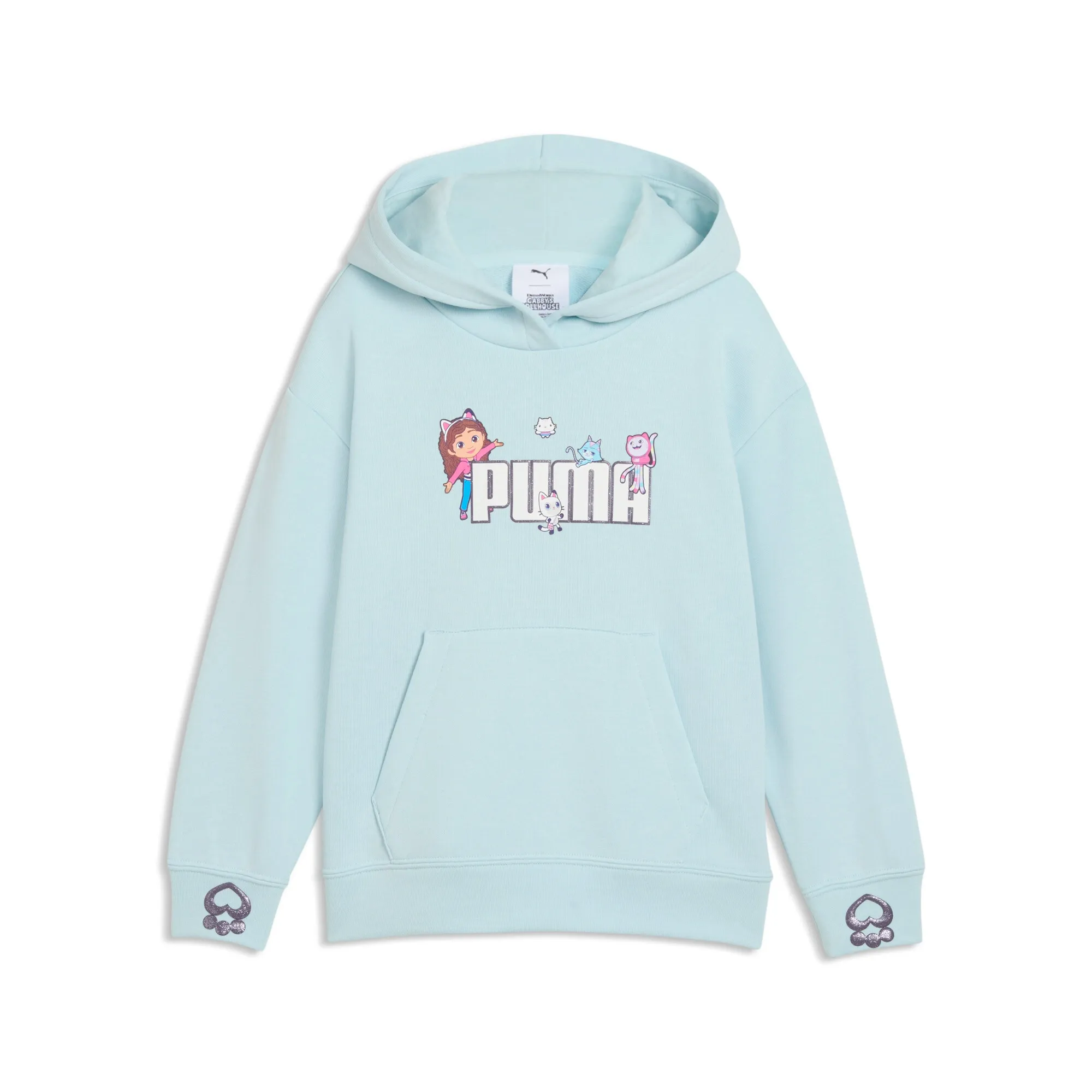 PUMA x GABBY'S DOLLHOUSE Relaxed Graphic Hoodie Kids in Blue | Size 2-3 Youth