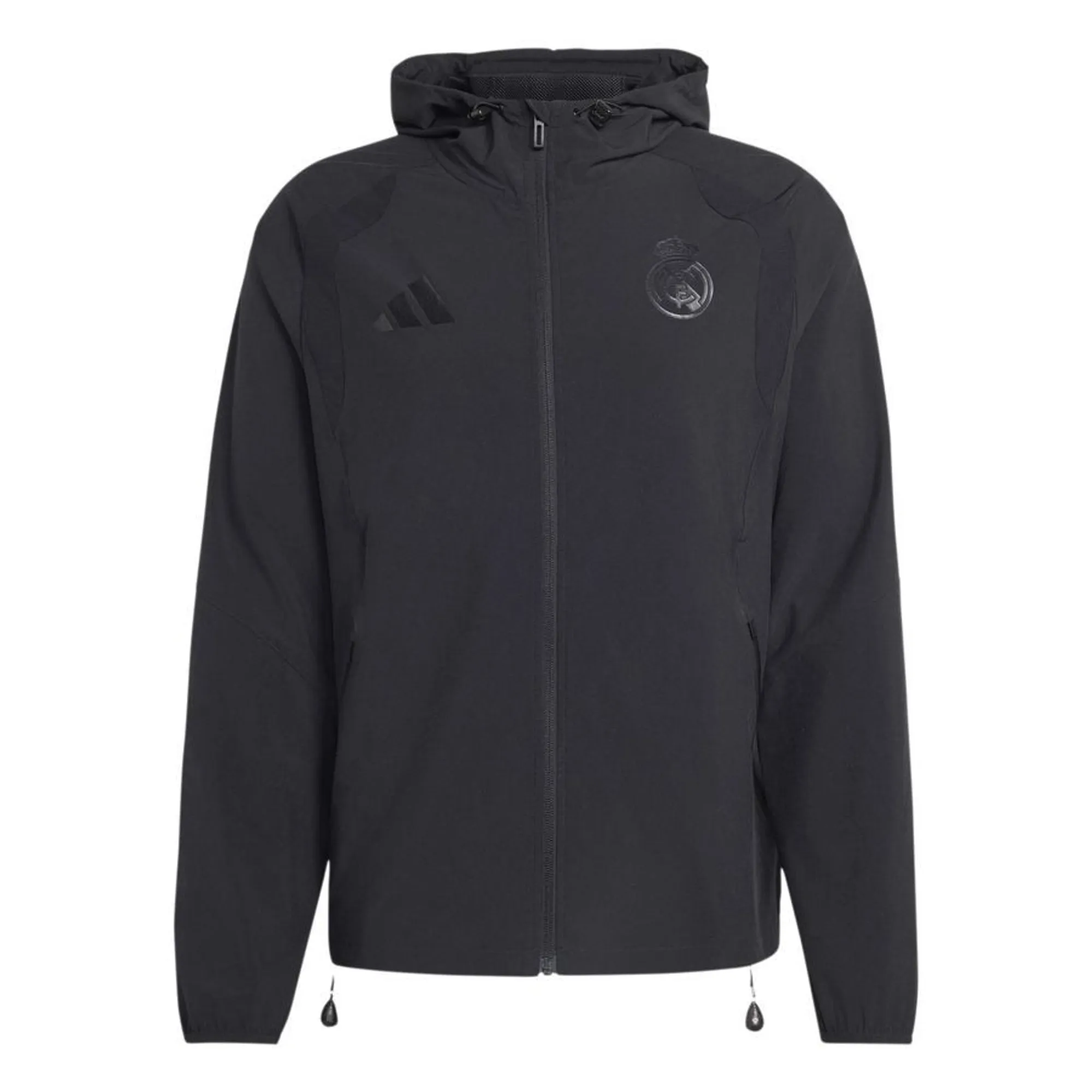 Real Madrid Windbreaker Vis Tech Travel - Black - ['Black']