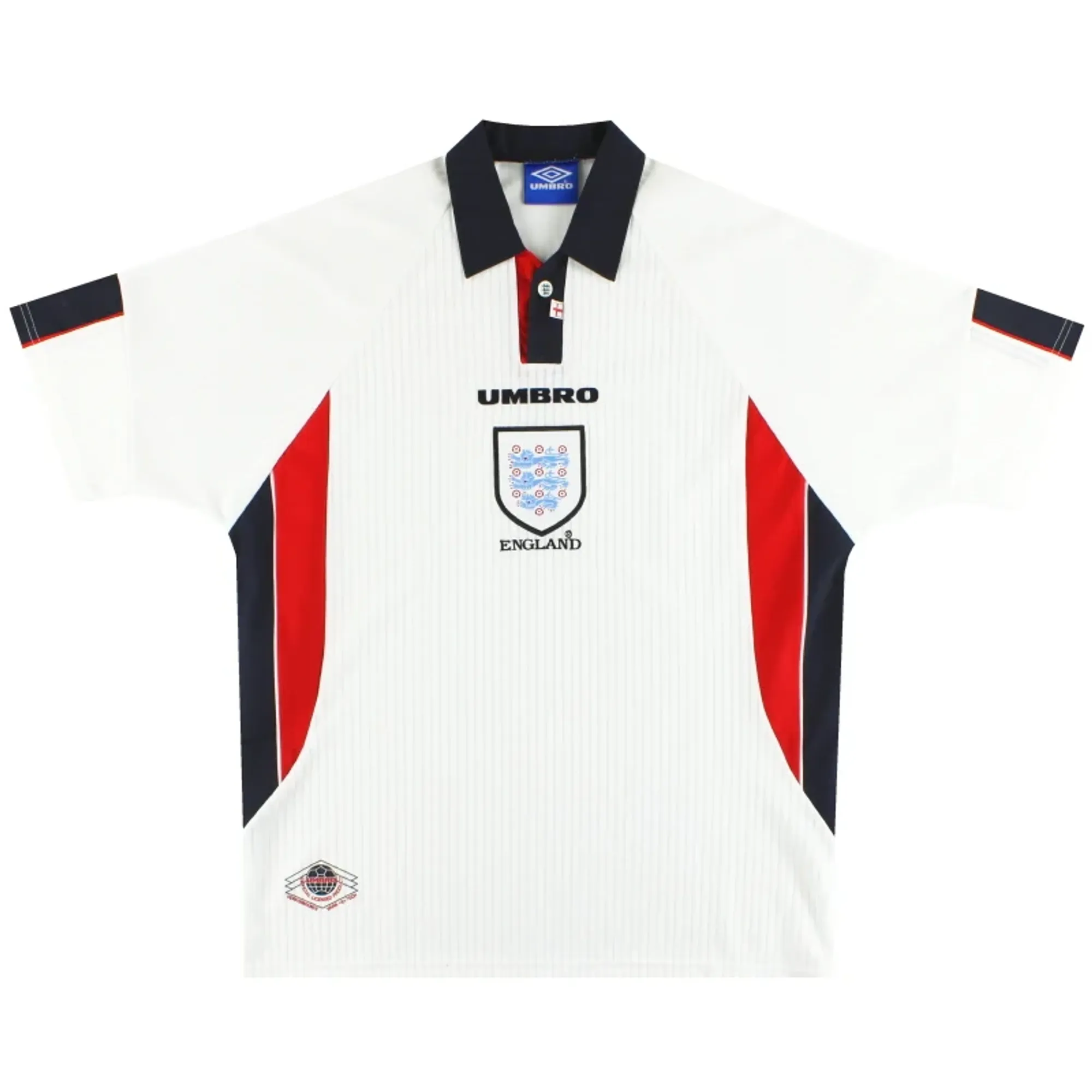1997-99 England Umbro Home Shirt XL - England / Mont 