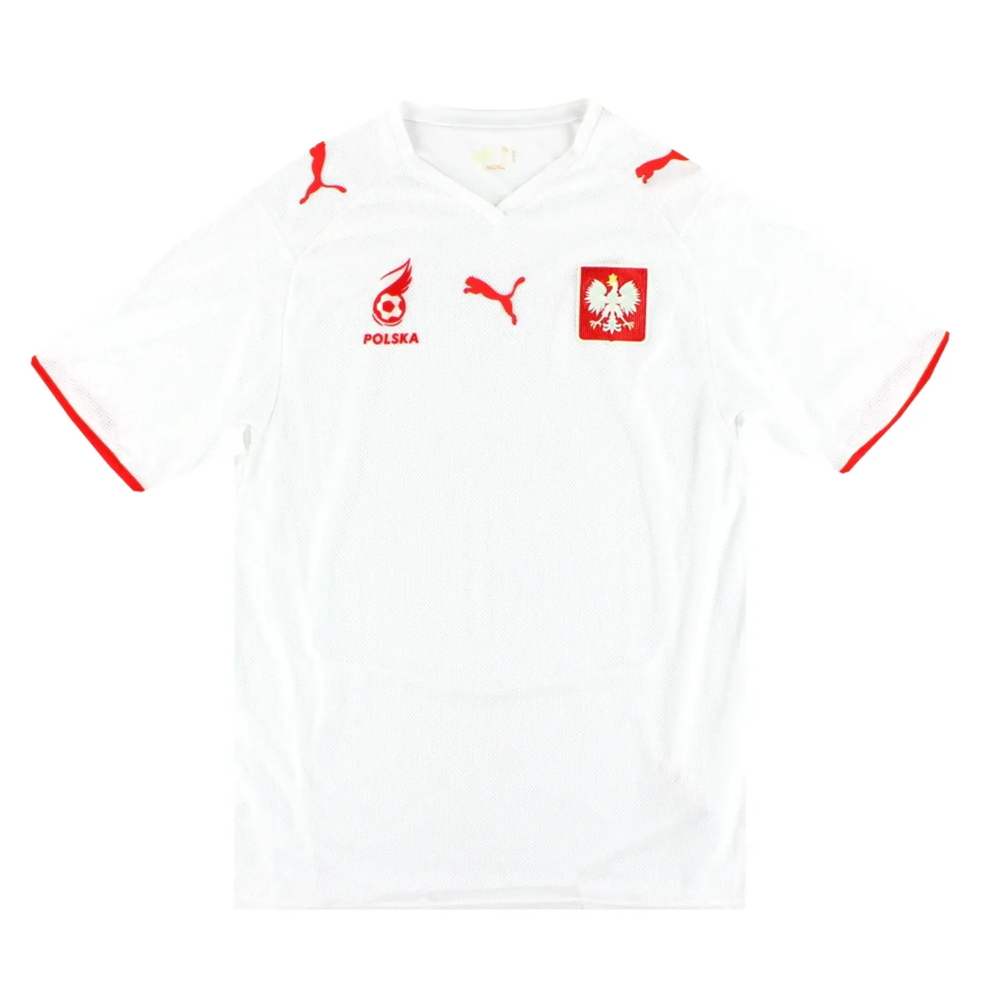 2008 Poland Puma Home Shirt M - Poland / Excellent 