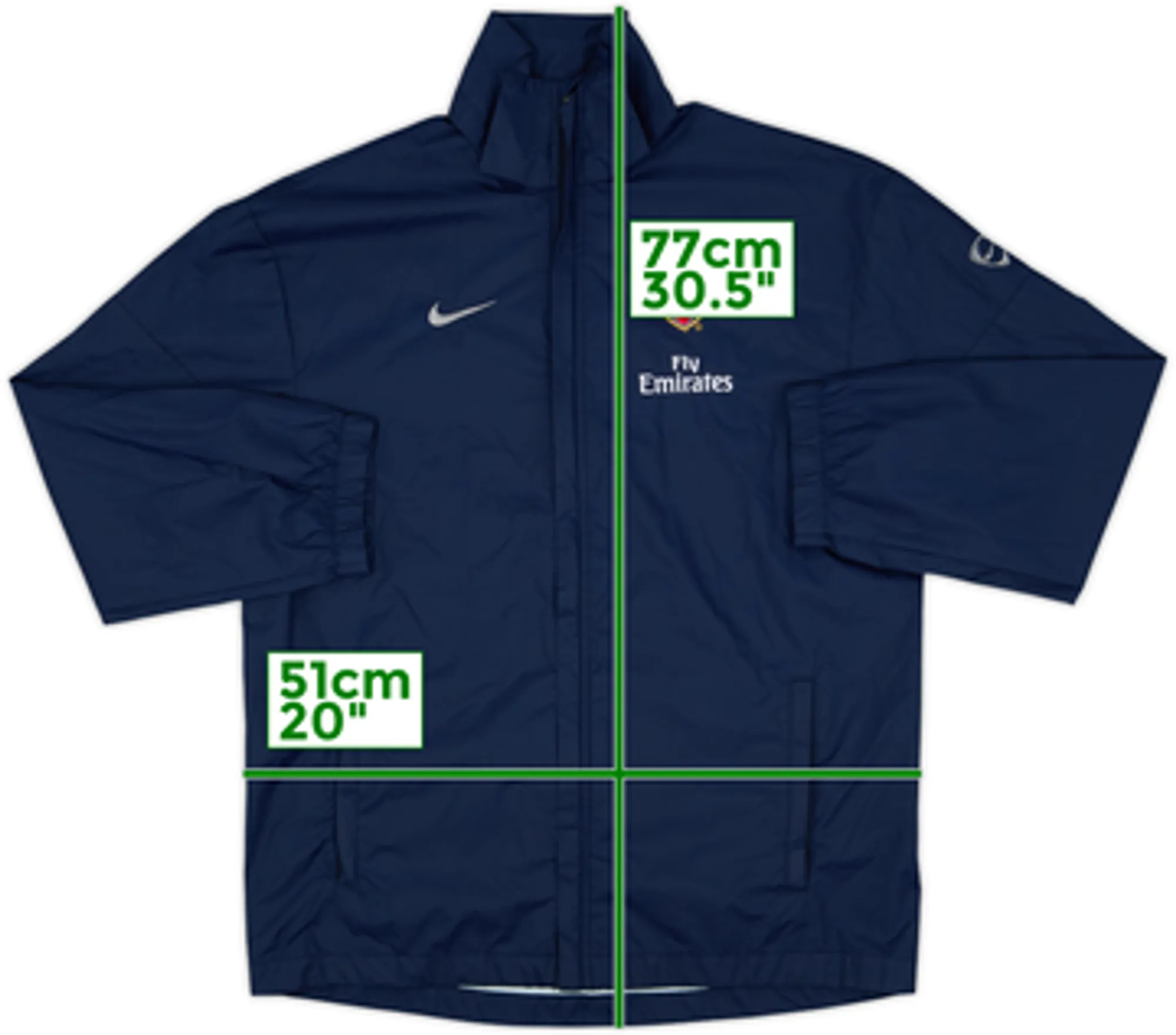 2009-10 Arsenal Nike Rain Jacket - 9/10 - (XL.Boys)