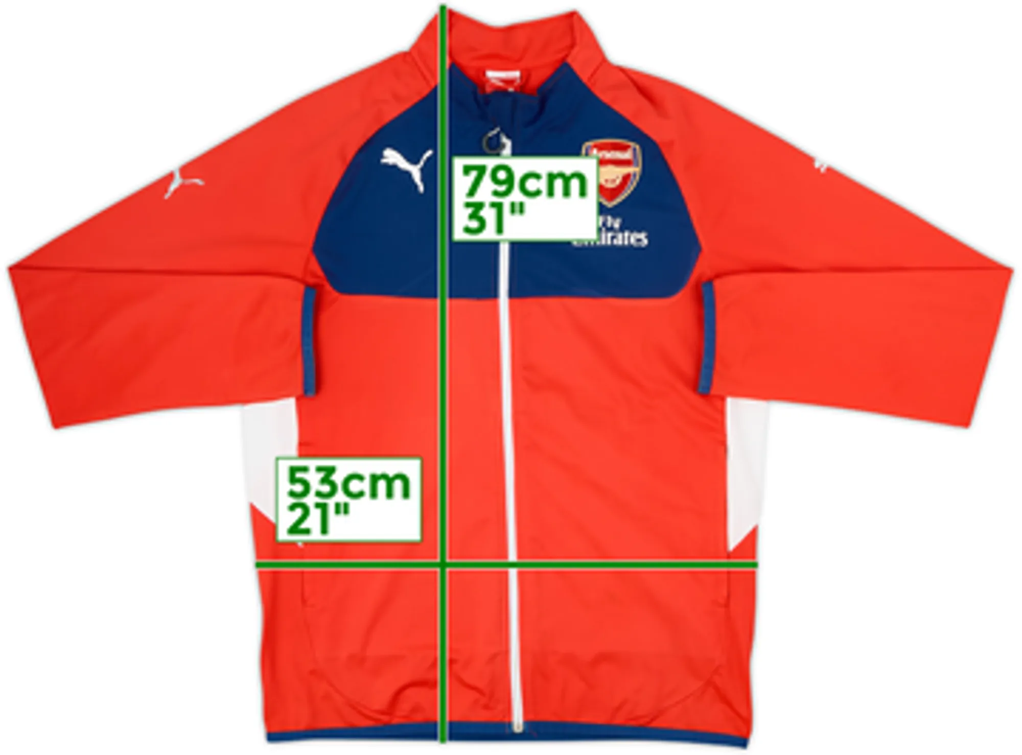 2014-15 Arsenal Puma 1/4 Zip Drill Top - 6/10 - (M)