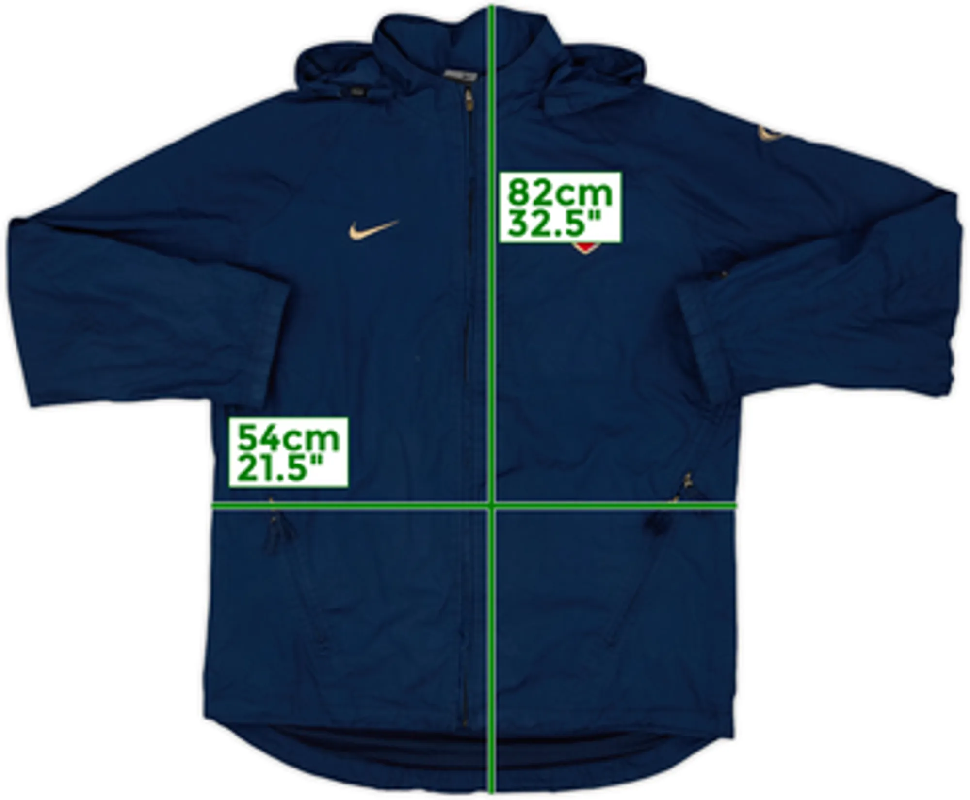 2003-04 Arsenal Nike Hooded Rain Jacket - 6/10 - (M)