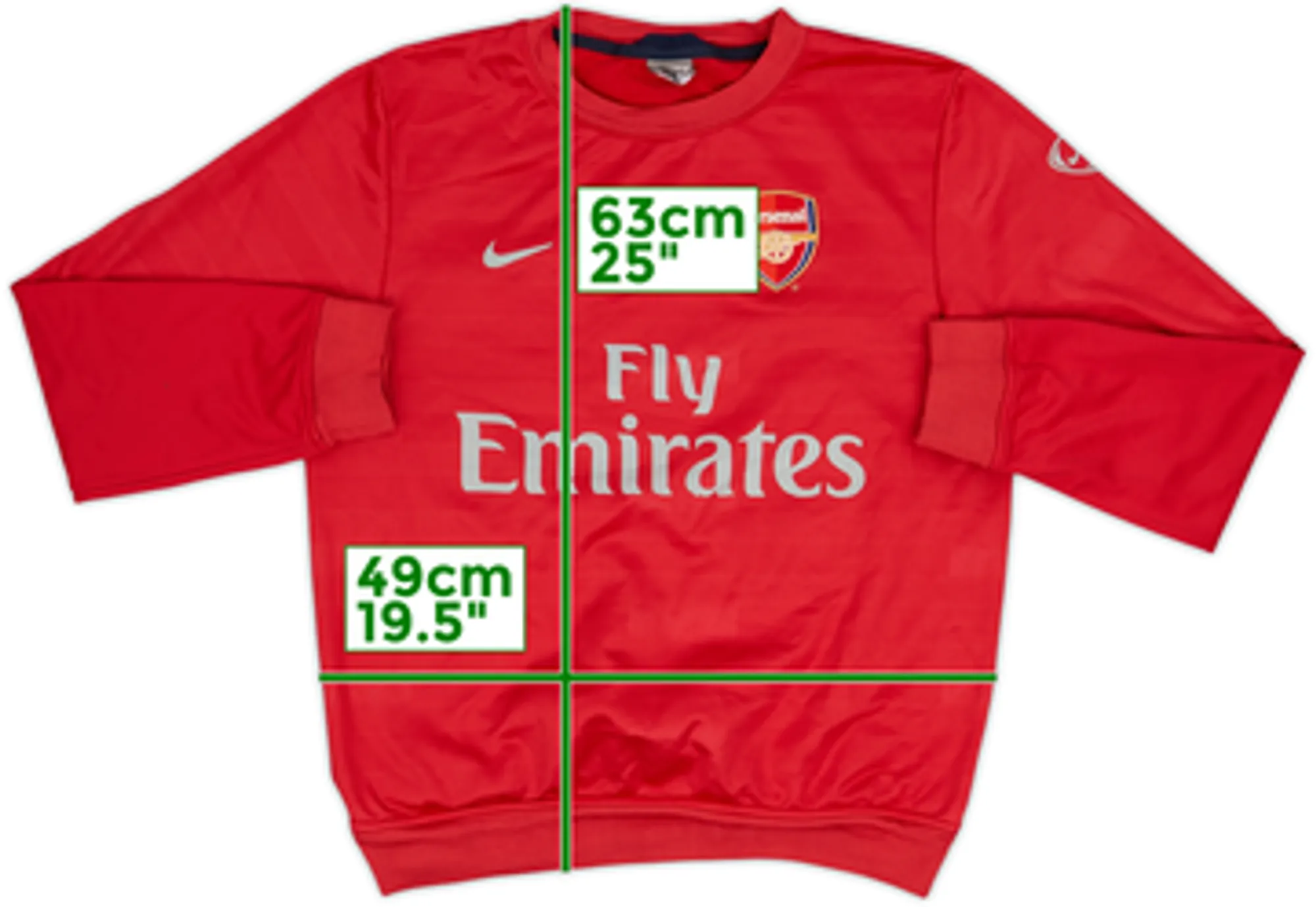 2009-10 Arsenal Nike Sweat Top - 7/10 - (S)