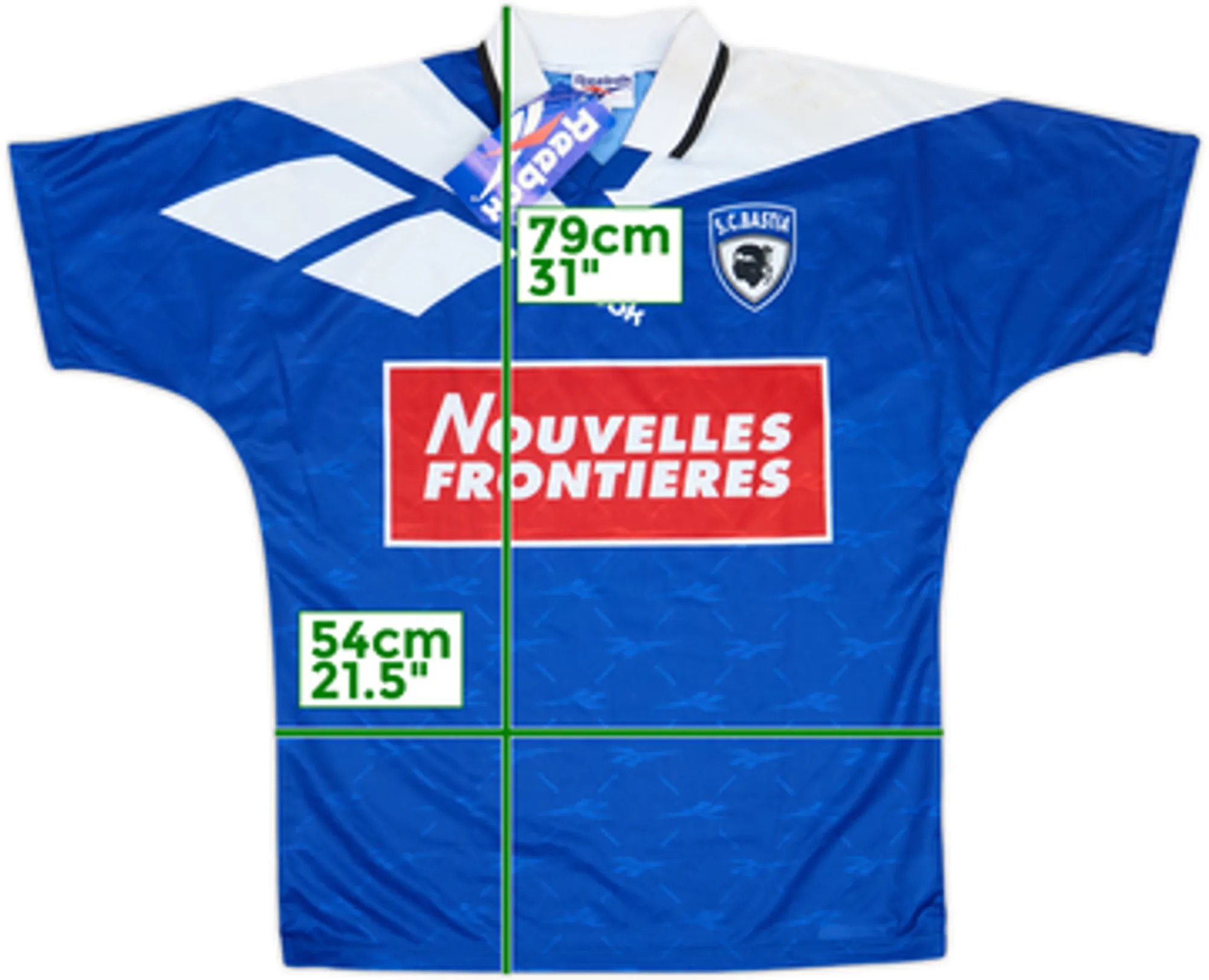 1995-96 Bastia Home Shirt (M)