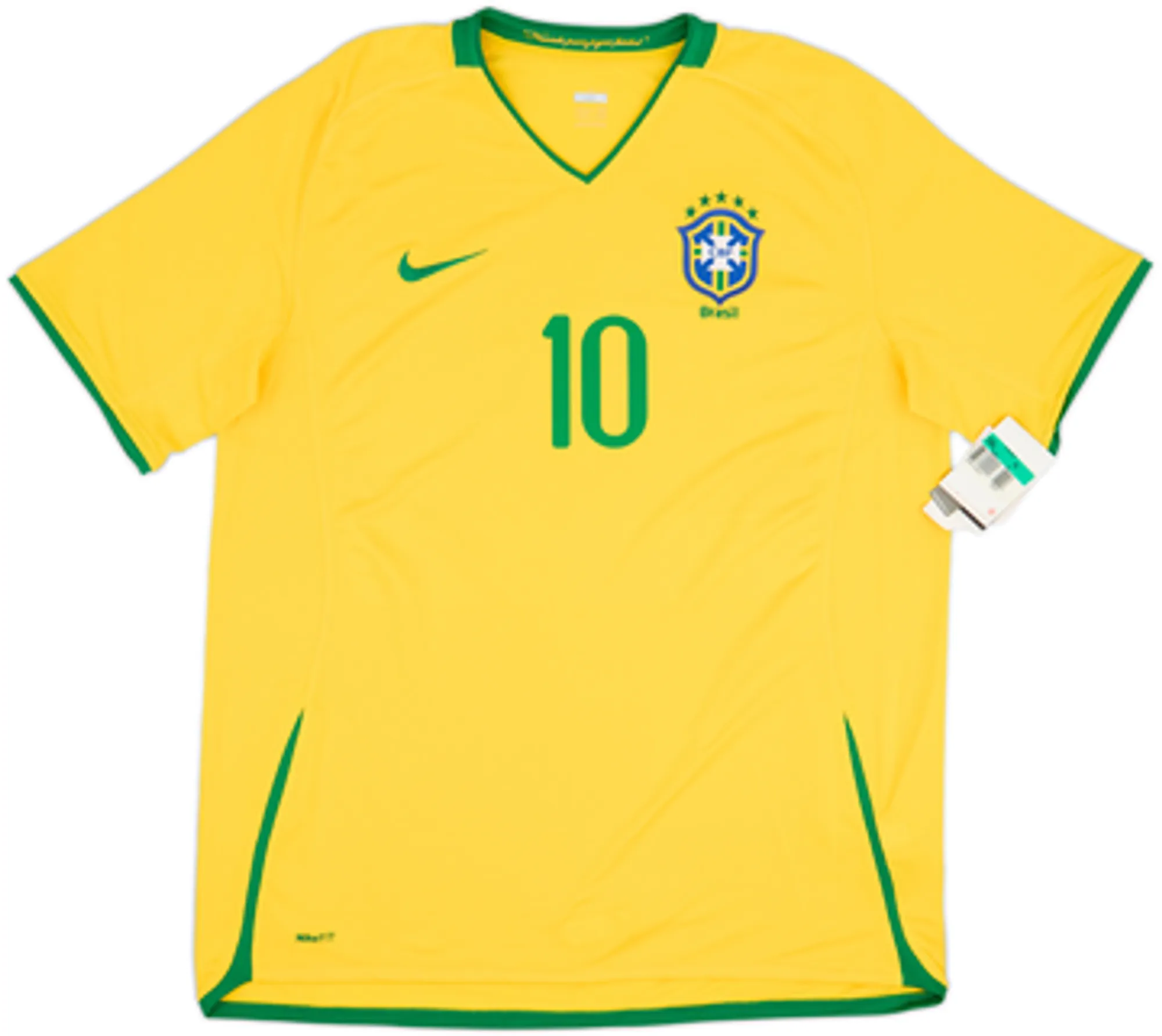 2008-10 Brazil Home Shirt Ronaldinho #10 (L)