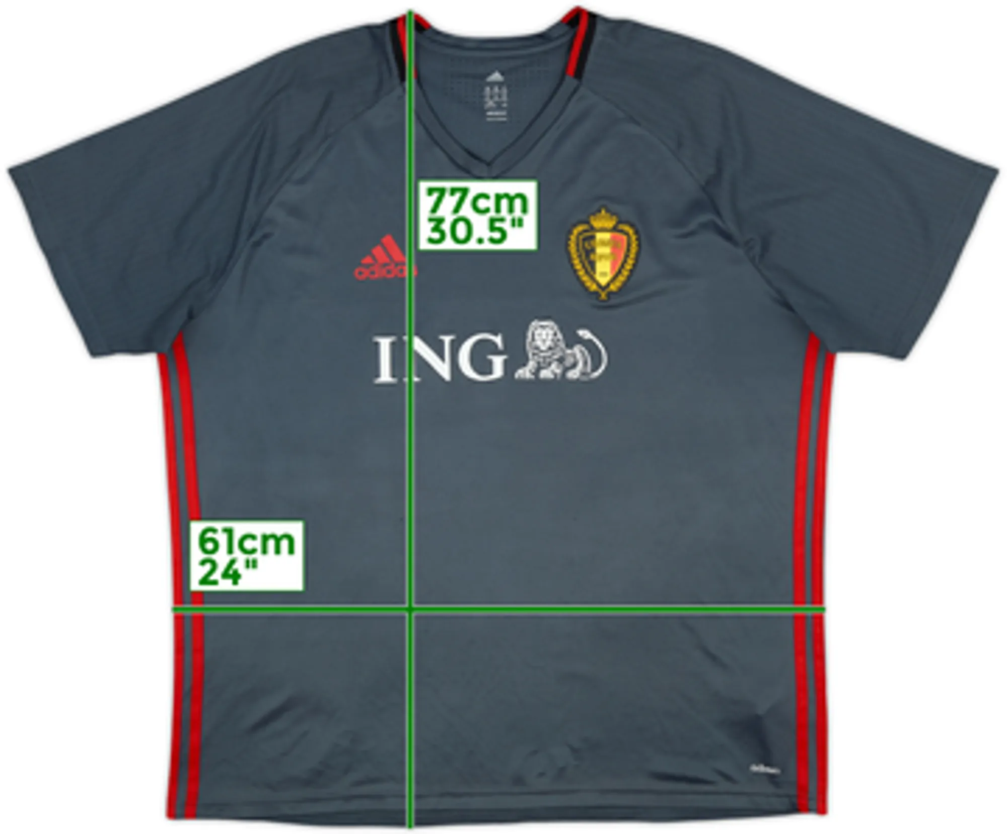 2016-17 Belgium adizero Training Shirt - 9/10 - (XXL)