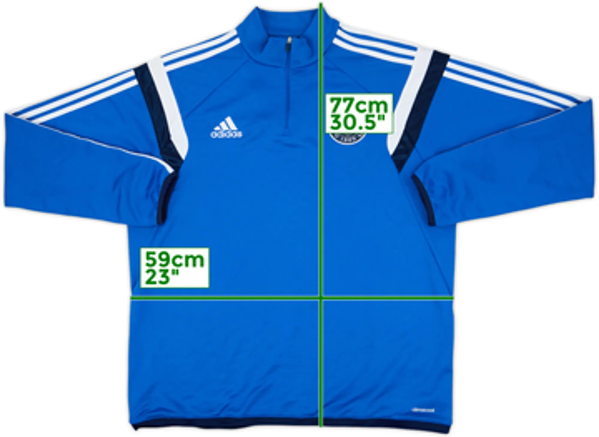 2013-14 Denmark adidas 1/4 Zip Drill Top - 9/10 - (XL)