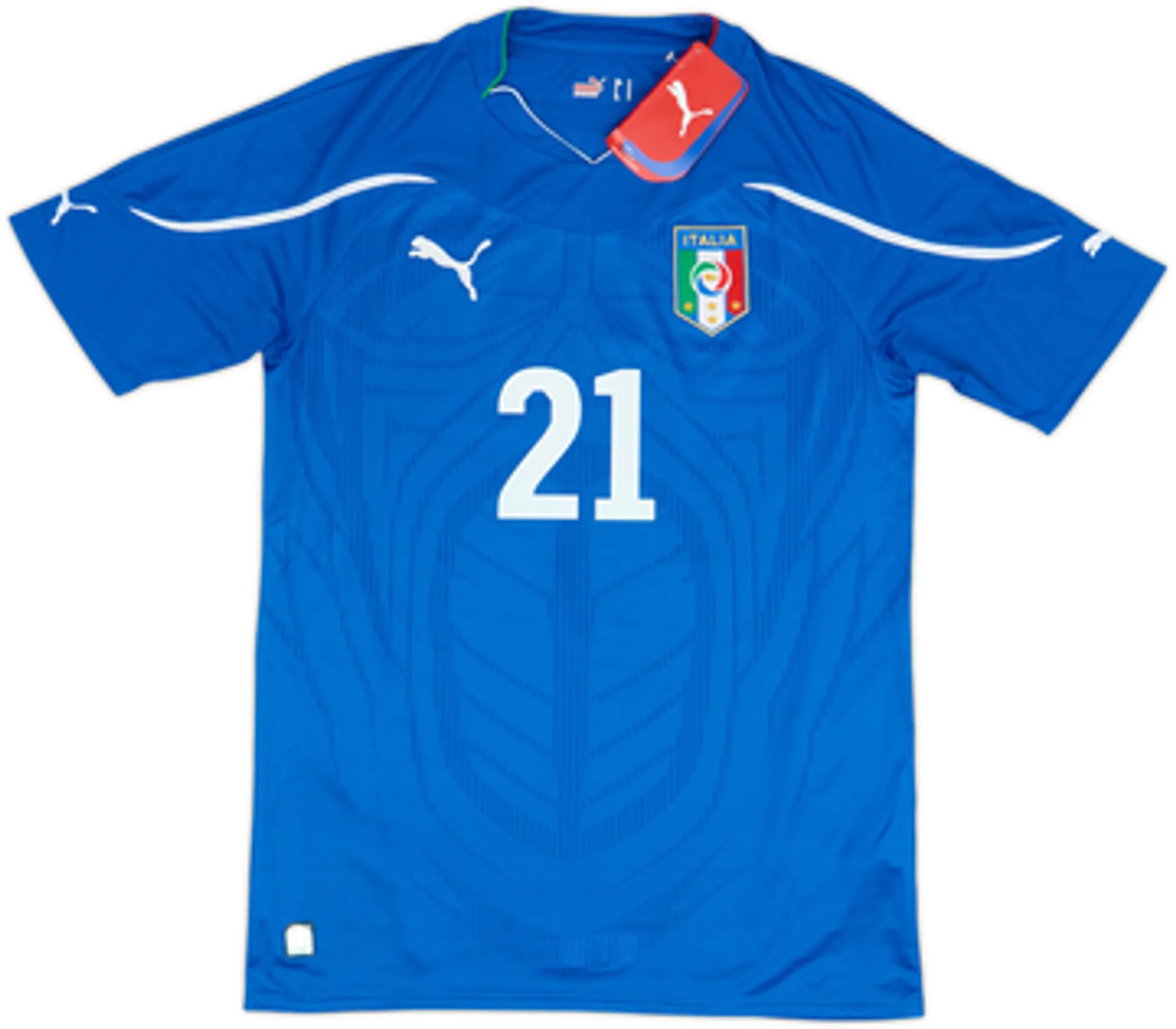 2010-12 Italy Home Shirt Pirlo #21 (M)