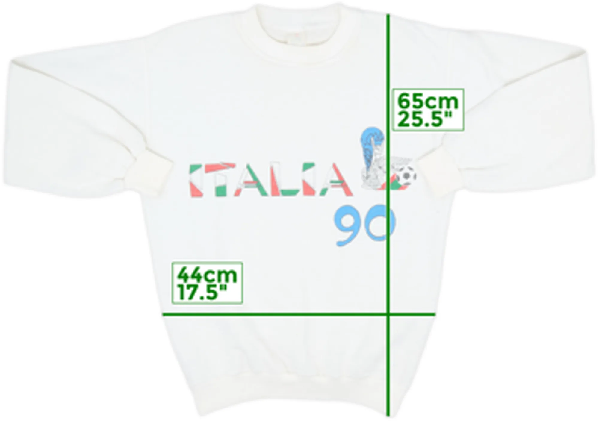 1990 Italia 90 Sweat Top - 7/10 - (M)