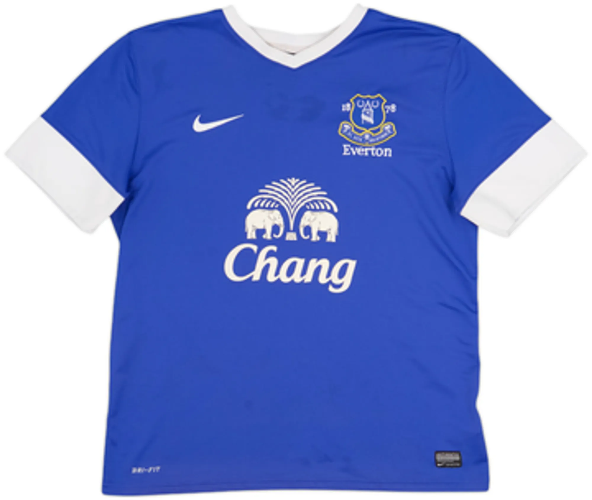 2012-13 Everton Home Shirt Baines #3 - 8/10 - (L)