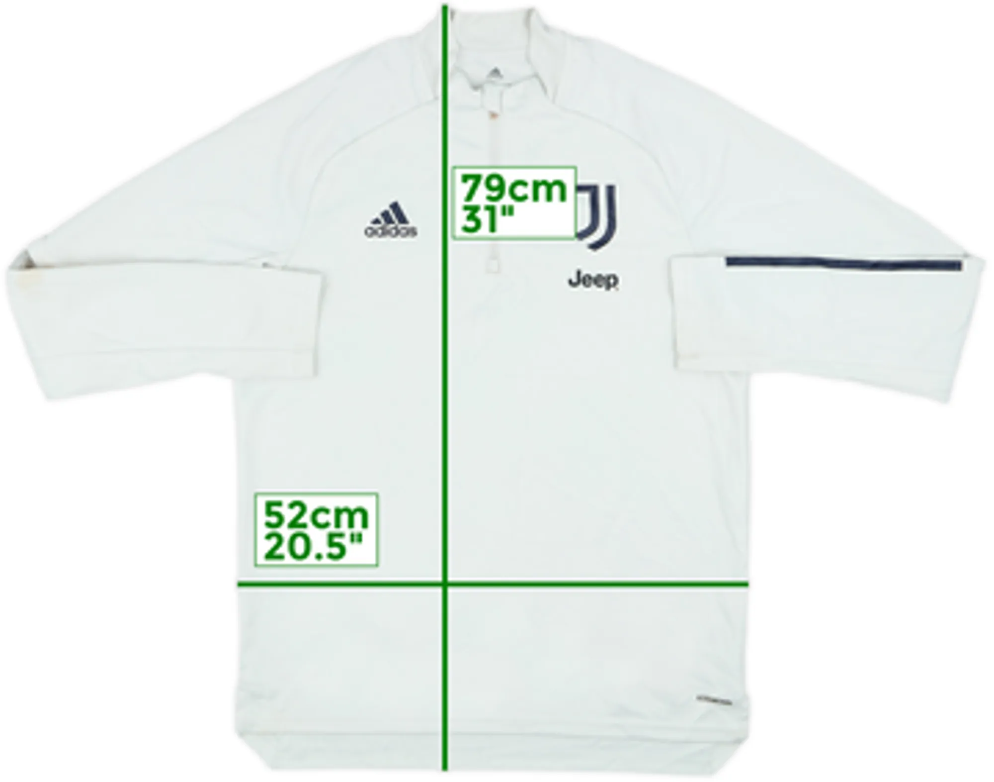 2020-21 Juventus adidas 1/4 Zip Drill Top - 6/10 - (L)