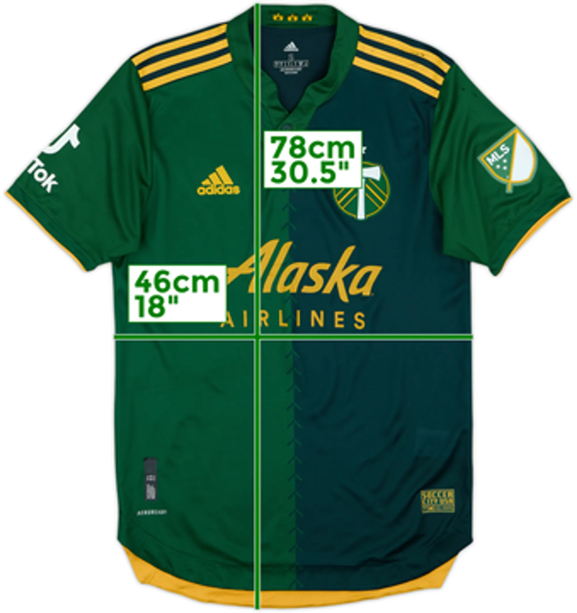 2021-22 Portland Timbers Authentic Home Shirt - 7/10 - (S)