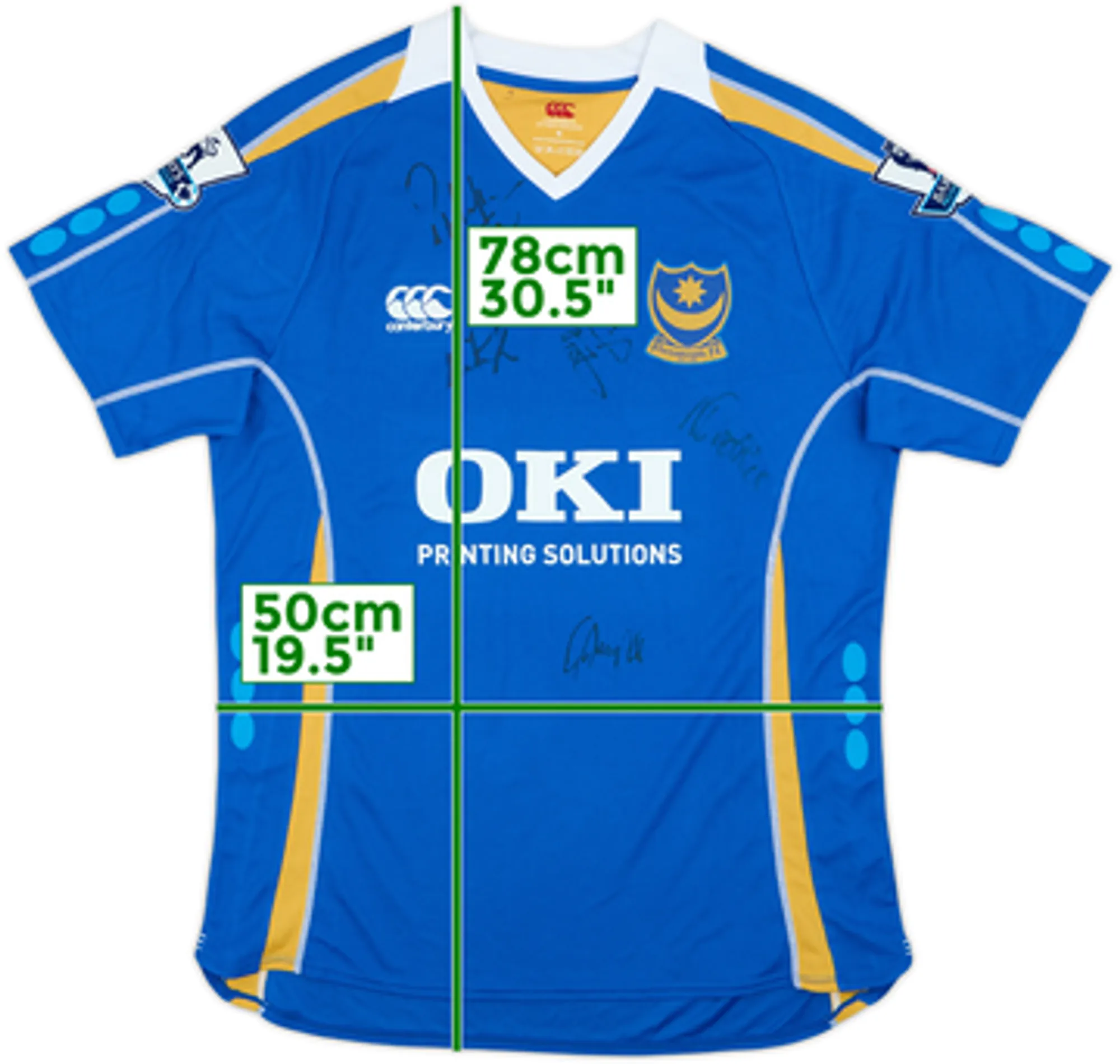 2007-08 Portsmouth Signed Home Shirt - 9/10 - (M)